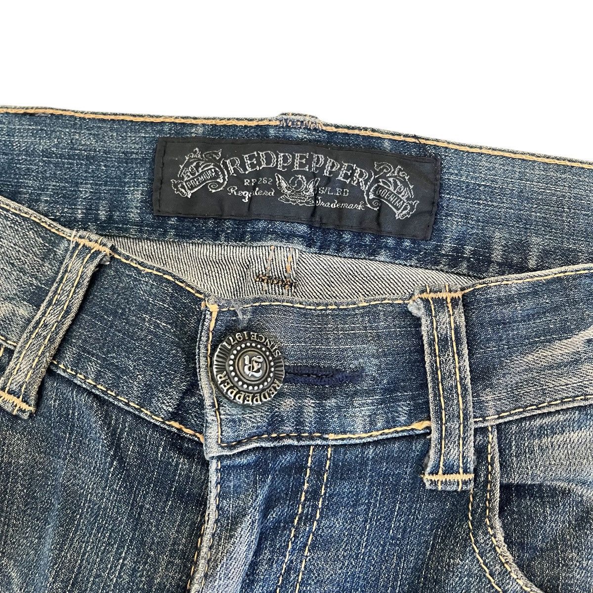 If Six Was Nine Redpapper Cross Patch Jeans Japanese Ifsixwasnine LGB style Size US 32 / EU 48 - 8 Thumbnail
