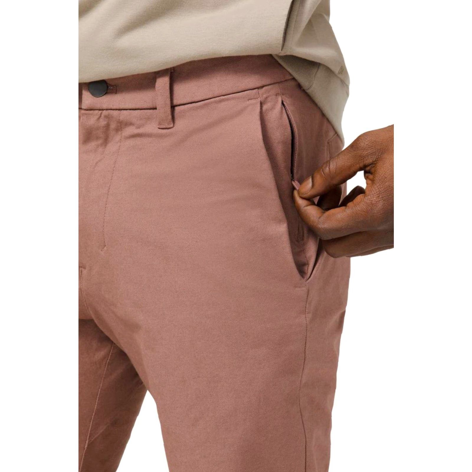 Lululemon 28 Lululemon Commission Mauve Earth Clay Dye Slim Fit Tapered Pants Sz. 32 Size US 32 / EU 48 - 3 Thumbnail