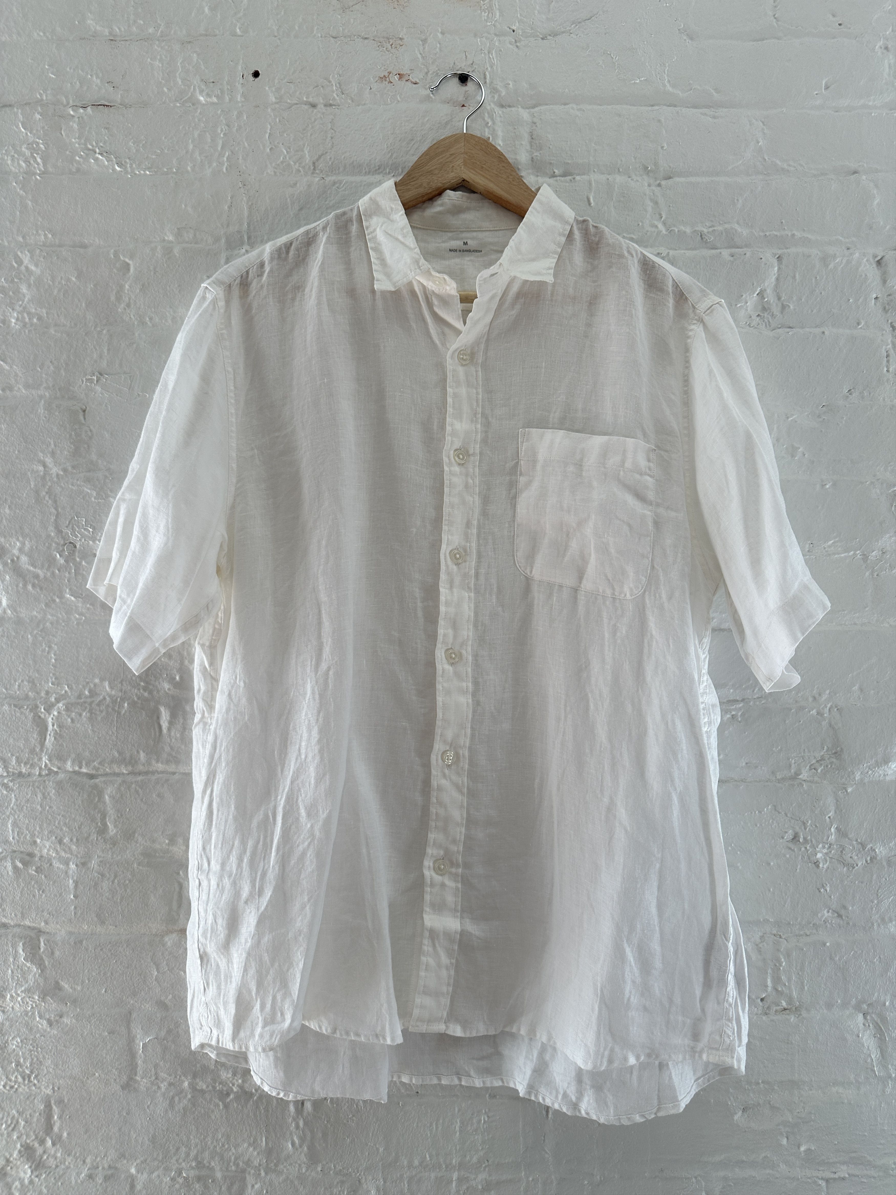 Muji Short Sleeve Linen Shirt
