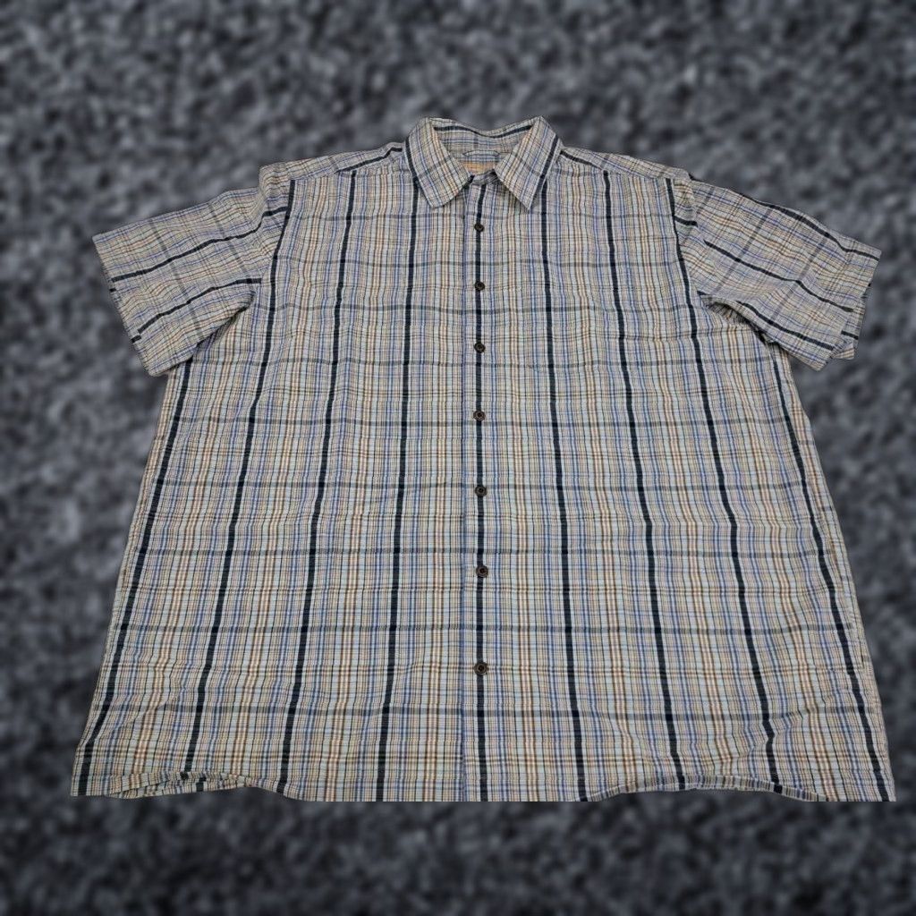 Vintage 5.11 Tactical Shirt Short Sleeve Snap Blue Plaid L Men Regular Large Chest Pocket Logo Snap Buttons Casual Workwear Travel Knit Cotton Polyester Size US L / EU 52-54 / 3 - 1 Thumbnail