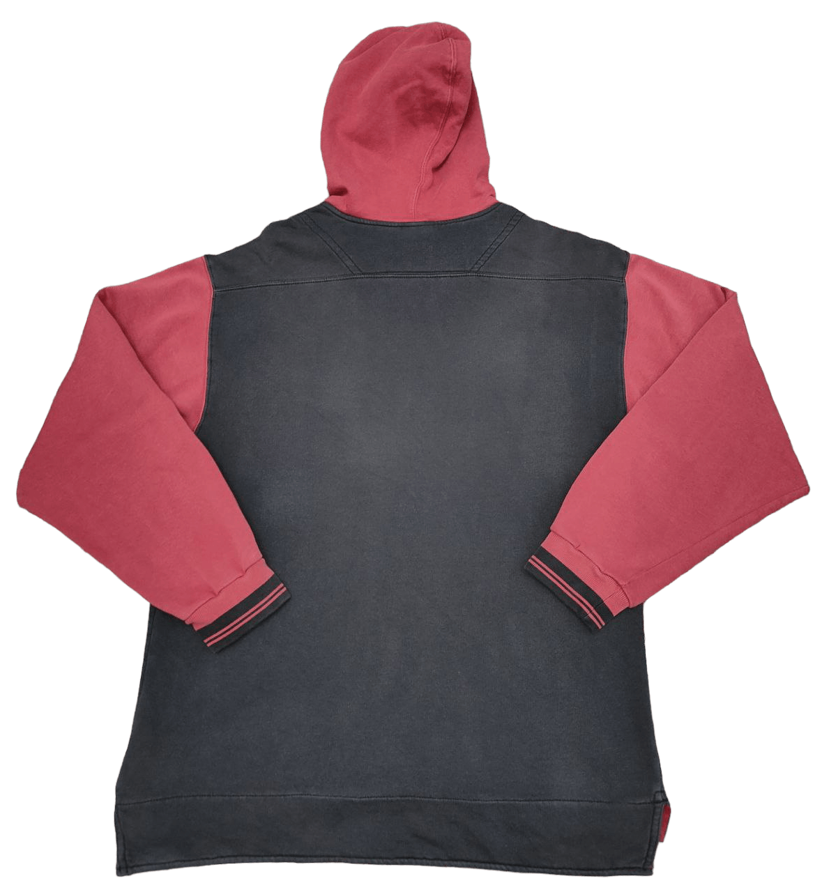 Nike 90s Vintage Nike Oversized Big Swoosh Faded Hoodie Size US S / EU 44-46 / 1 - 2 Thumbnail