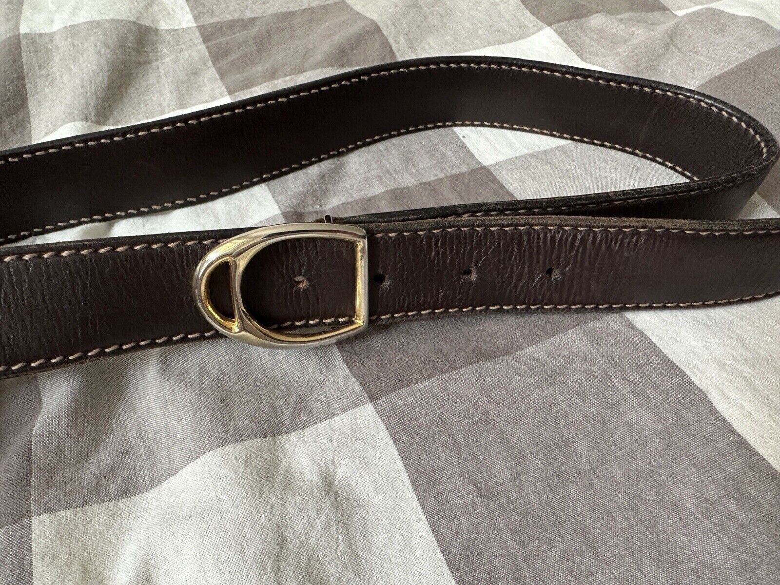 Gucci VINTAGE 1980s GUCCI LEATHER BELT 87x3 cm Size ONE SIZE - 2 Thumbnail