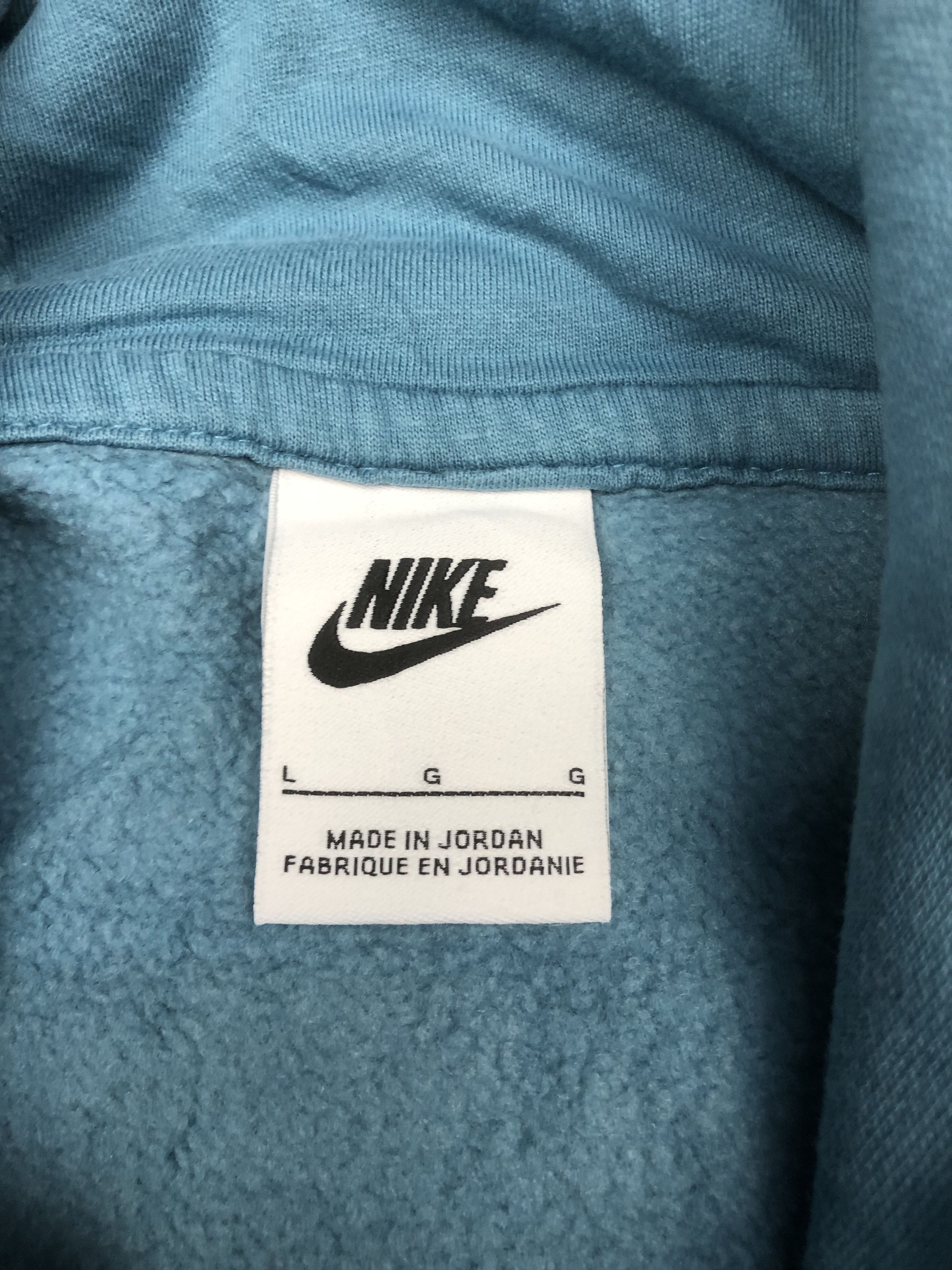 Nike Vintage Nike Center Check Cropped Pullover Hoodies Size L / US 10 / IT 46 - 7 Thumbnail