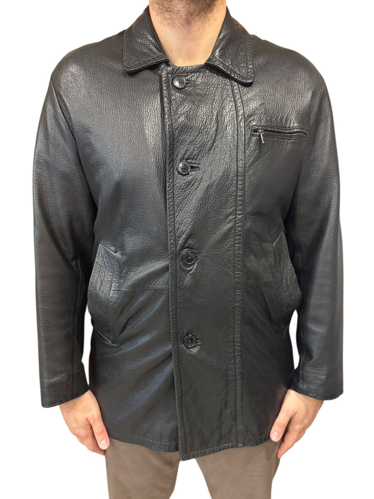 Christian Dior Monsieur Christian Dior Vintage 90s Leather Jacket