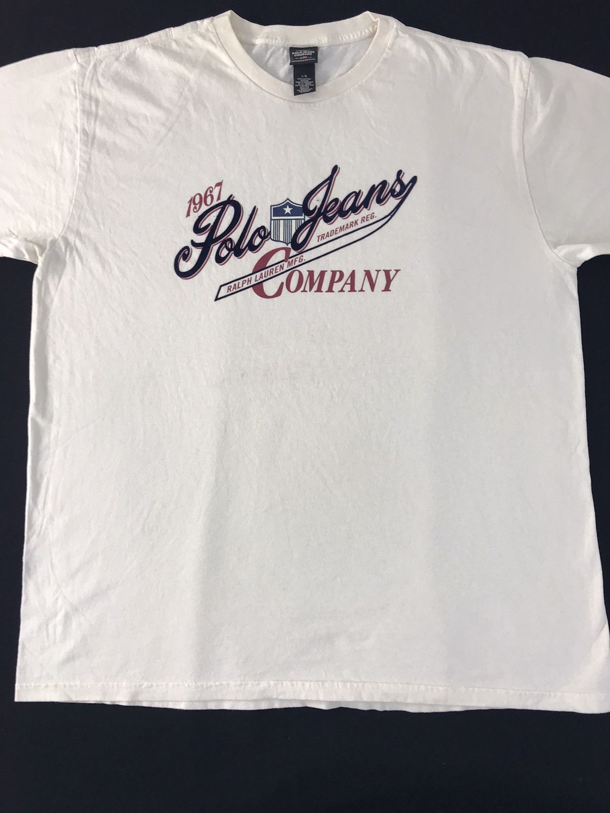 Polo Ralph Lauren Ralph Lauren Polo Jeans Company Spell Out Printed Tee Size US XL / EU 56 / 4 - 2 Thumbnail