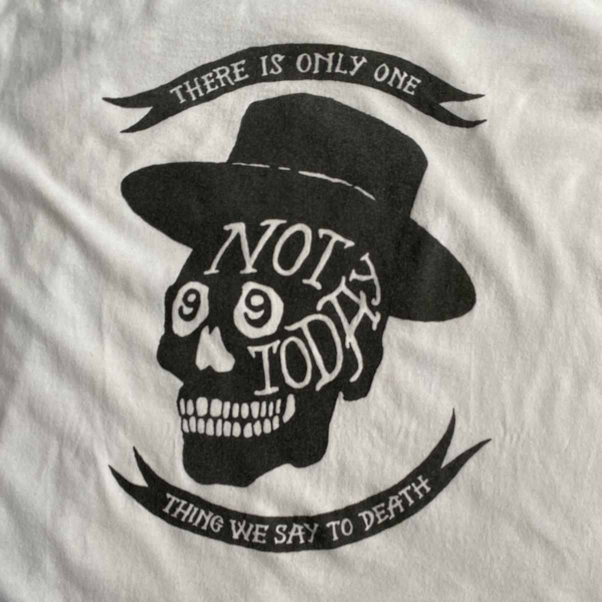 Number (N)ine Not Today Skull T Shirt Size US L / EU 52-54 / 3 - 3 Thumbnail