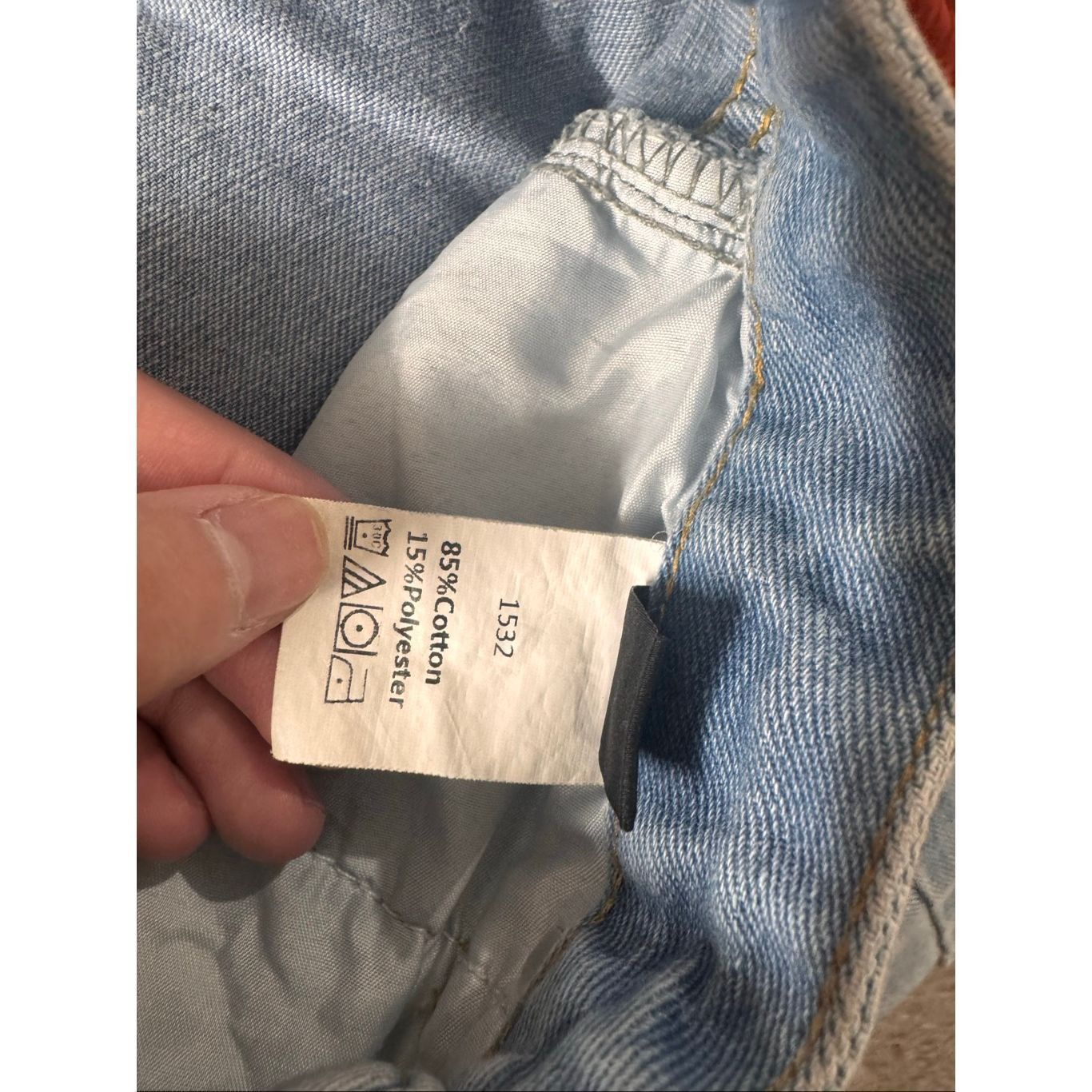 Shein Shein XS High Rise Blue Skinny Jeans Distressed Knee Stretch Size 25" / US 0 / IT 36 - 7 Thumbnail
