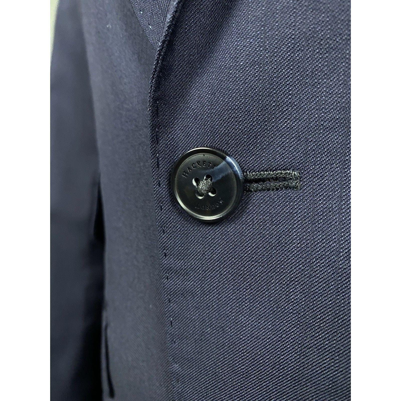 Hackett Hackett RECENT Men`s Blue Slim Fit Wool 2 Piece Suit Size 38 Size 38R - 9 Thumbnail