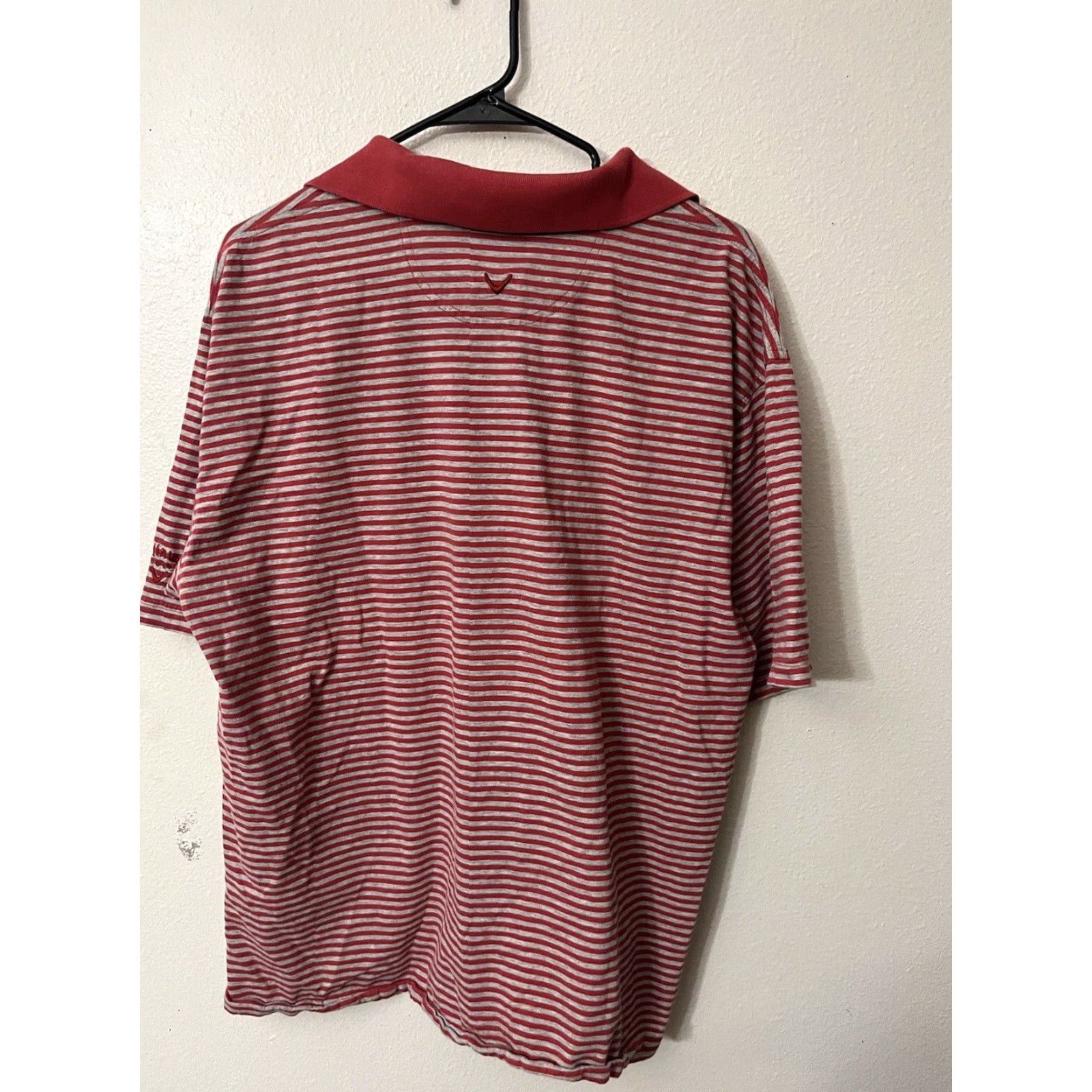 Callaway CALLAWAY Golf Sports Striped Polo Shirt Men's XL Red Gray Short Sleeve Size US XL / EU 56 / 4 - 3 Thumbnail