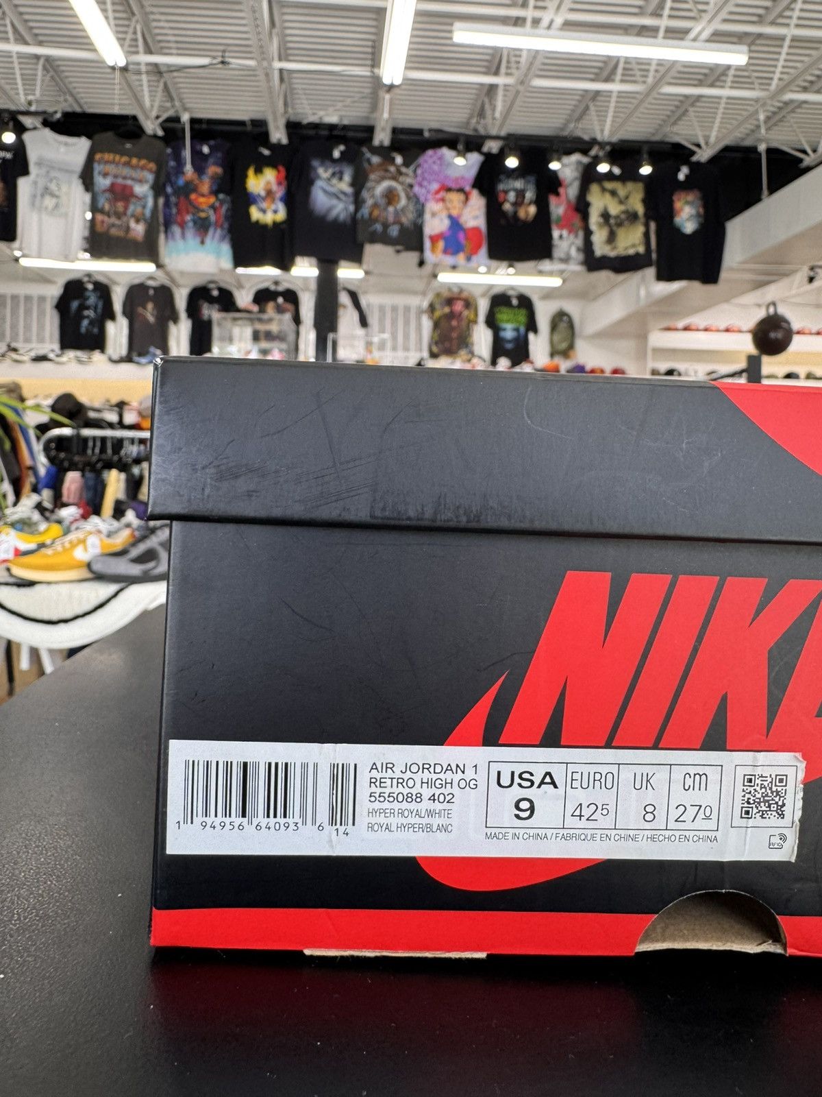 Jordan Brand Air Jordan 1 Retro High Hyper Royal Smoke Grey Size 9 (2021) Size US 9 / EU 42 - 11 Thumbnail
