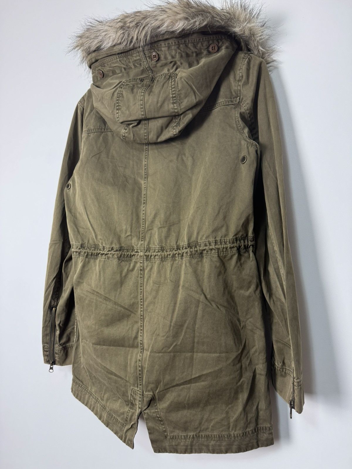 Vintage Vintage Archive Parka with Faux Fur Hood Japanese Style Size S / US 4 / IT 40 - 10 Thumbnail