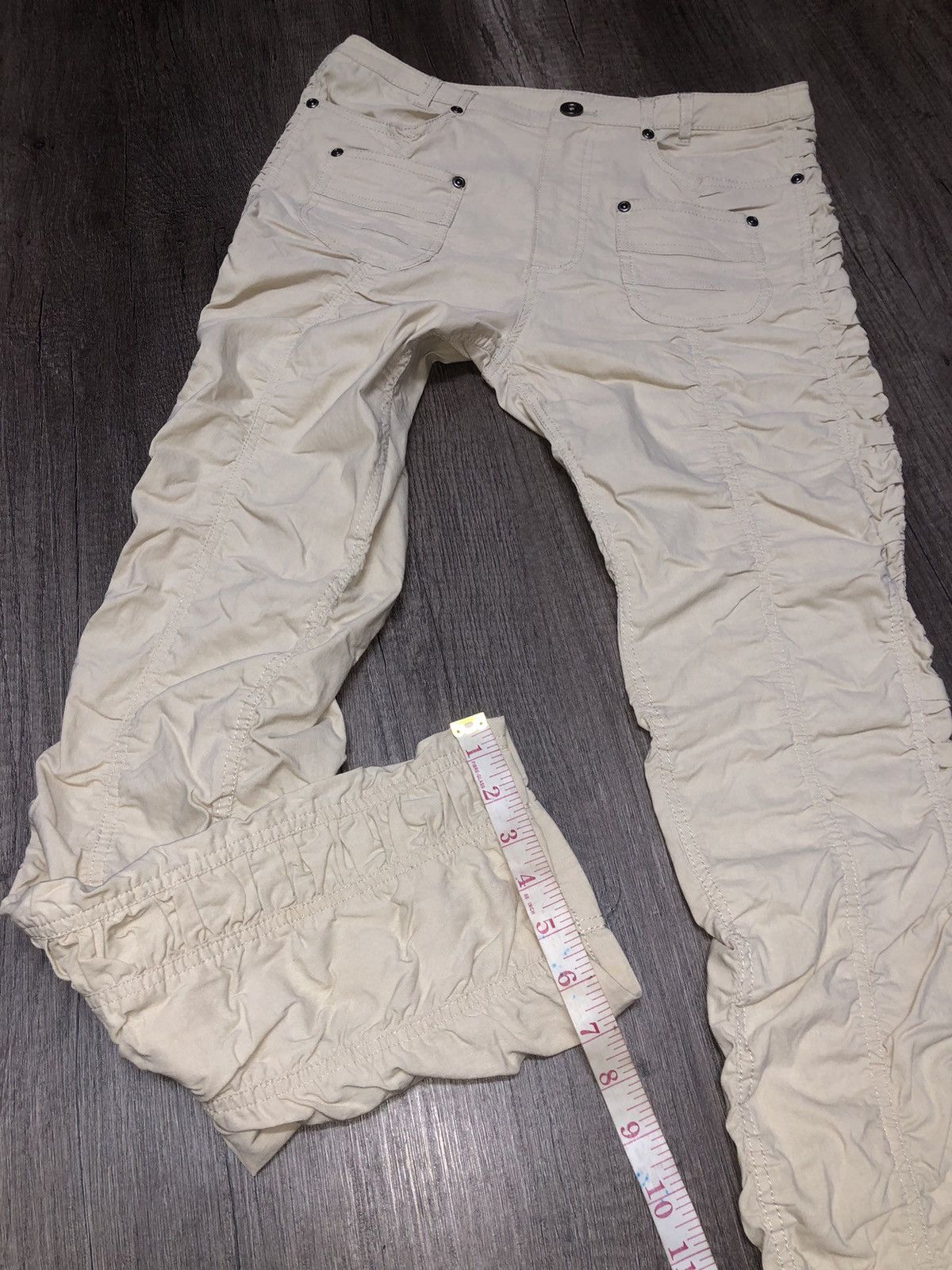 Designer × Japanese Brand × Vintage Vintage Ruched Trousers Japanese Brand Bush Pant Style Size 30" / US 8 / IT 44 - 8 Thumbnail