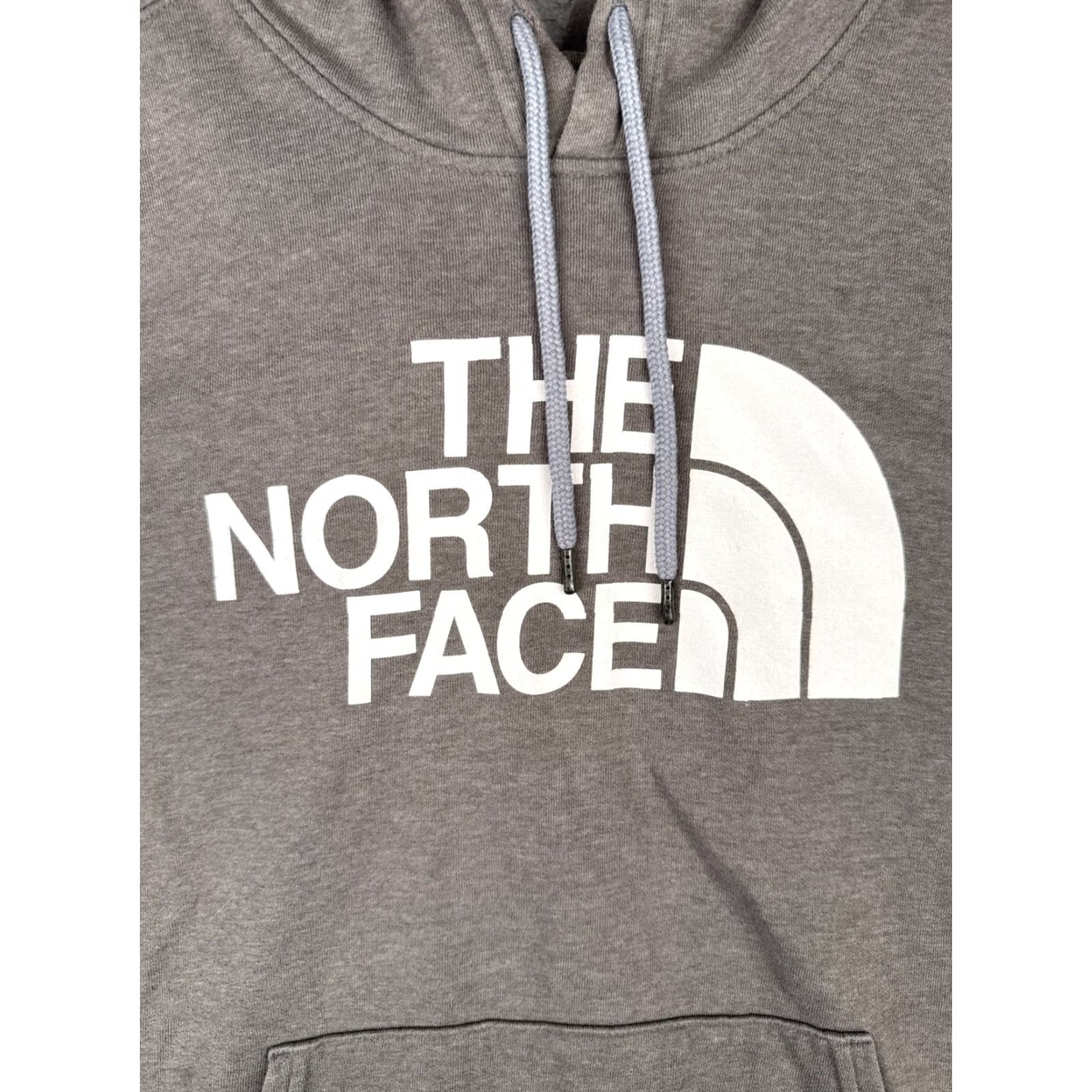 The North Face VINTAGE The North Face Hoodie Mens Pullover Gray Heather Large Cotton Pockets Logo 90s Ski/Outdoor Mens Size US L / EU 52-54 / 3 - 6 Thumbnail