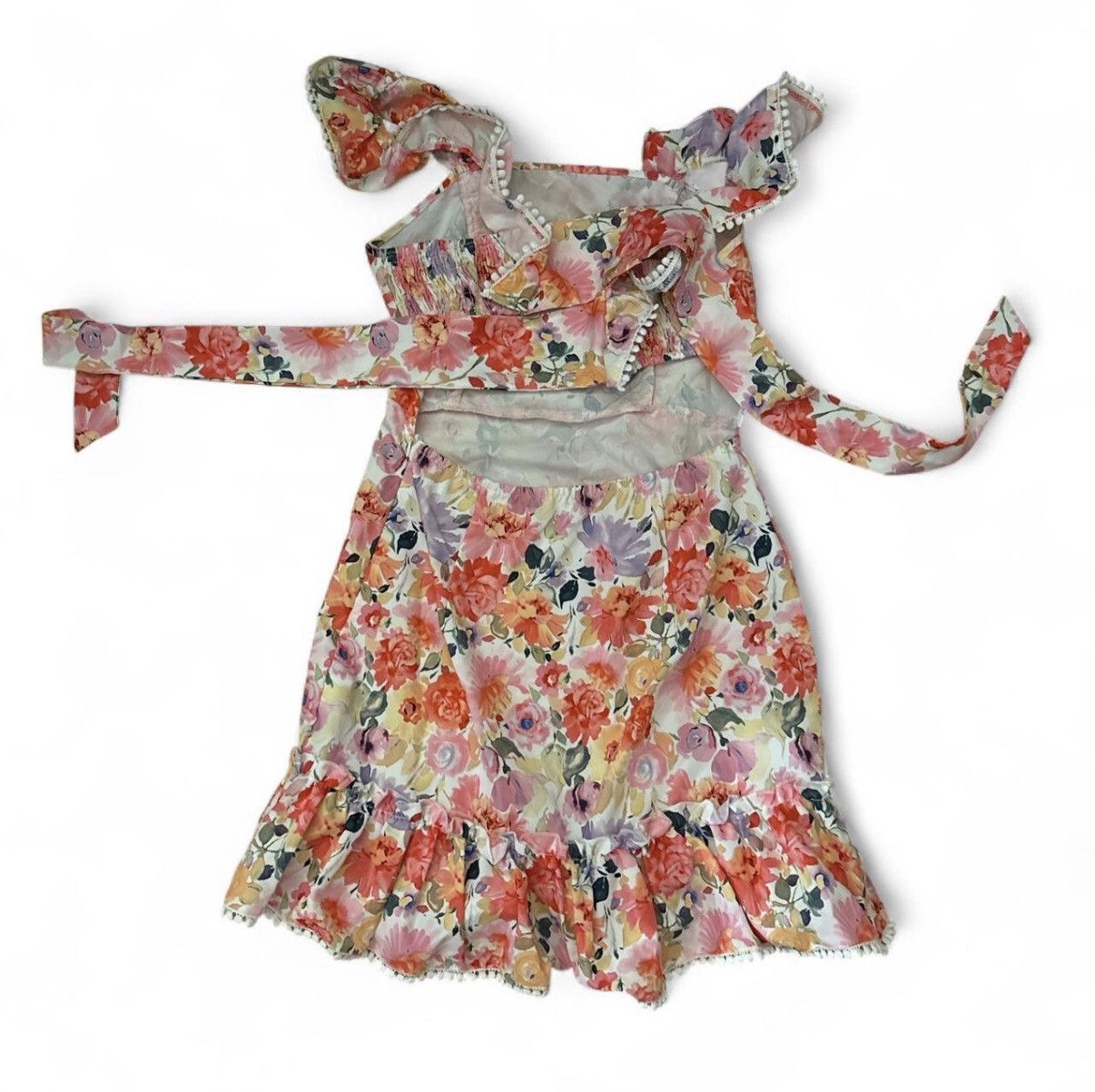 Shein Pink and white floral mini dress Size S / US 4 / IT 40 - 2 Thumbnail
