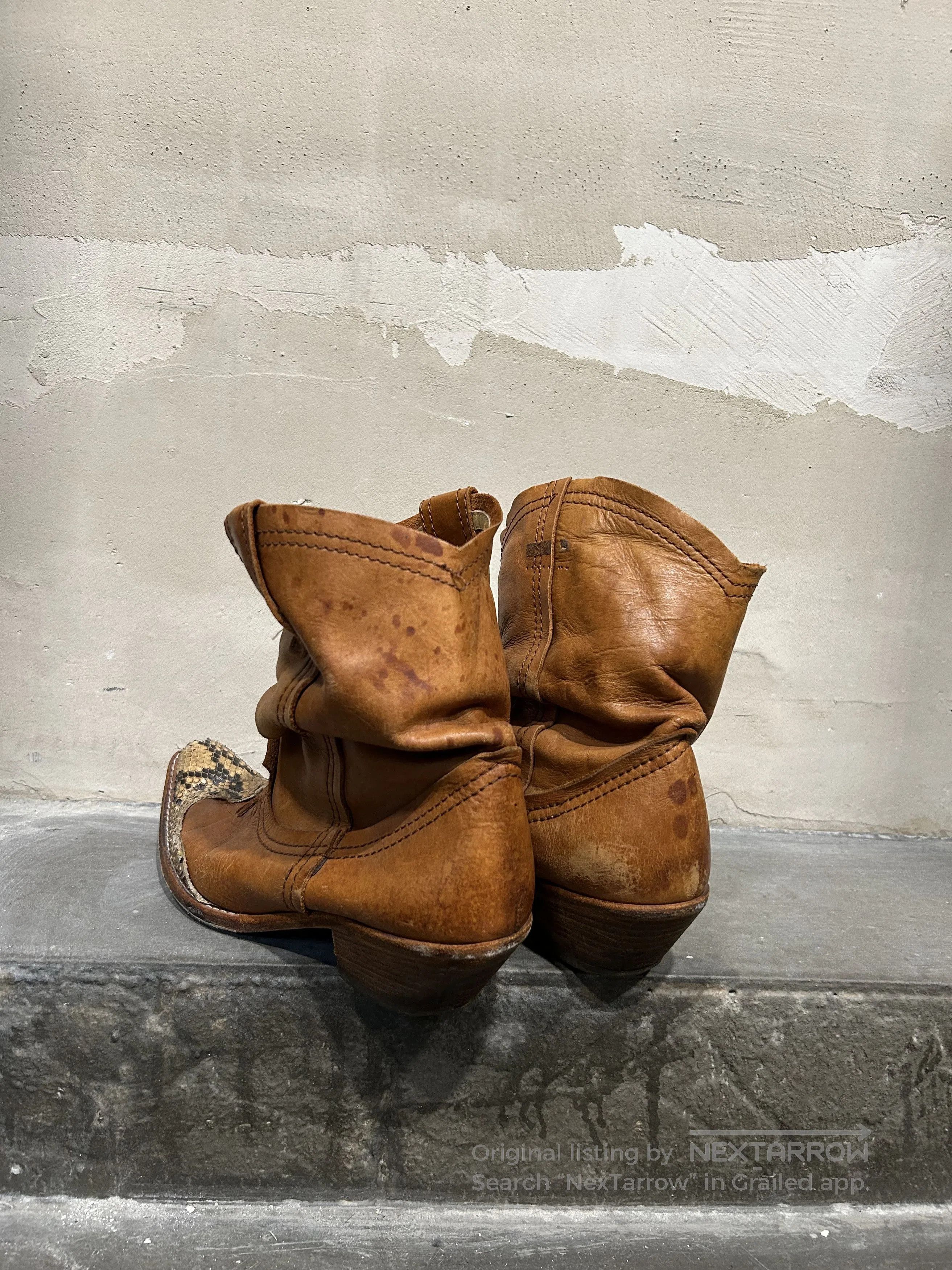 Junya Watanabe Junya Watanabe Man 00s Snakeskin Pointed. Size US 7 / EU 40 - 5 Thumbnail