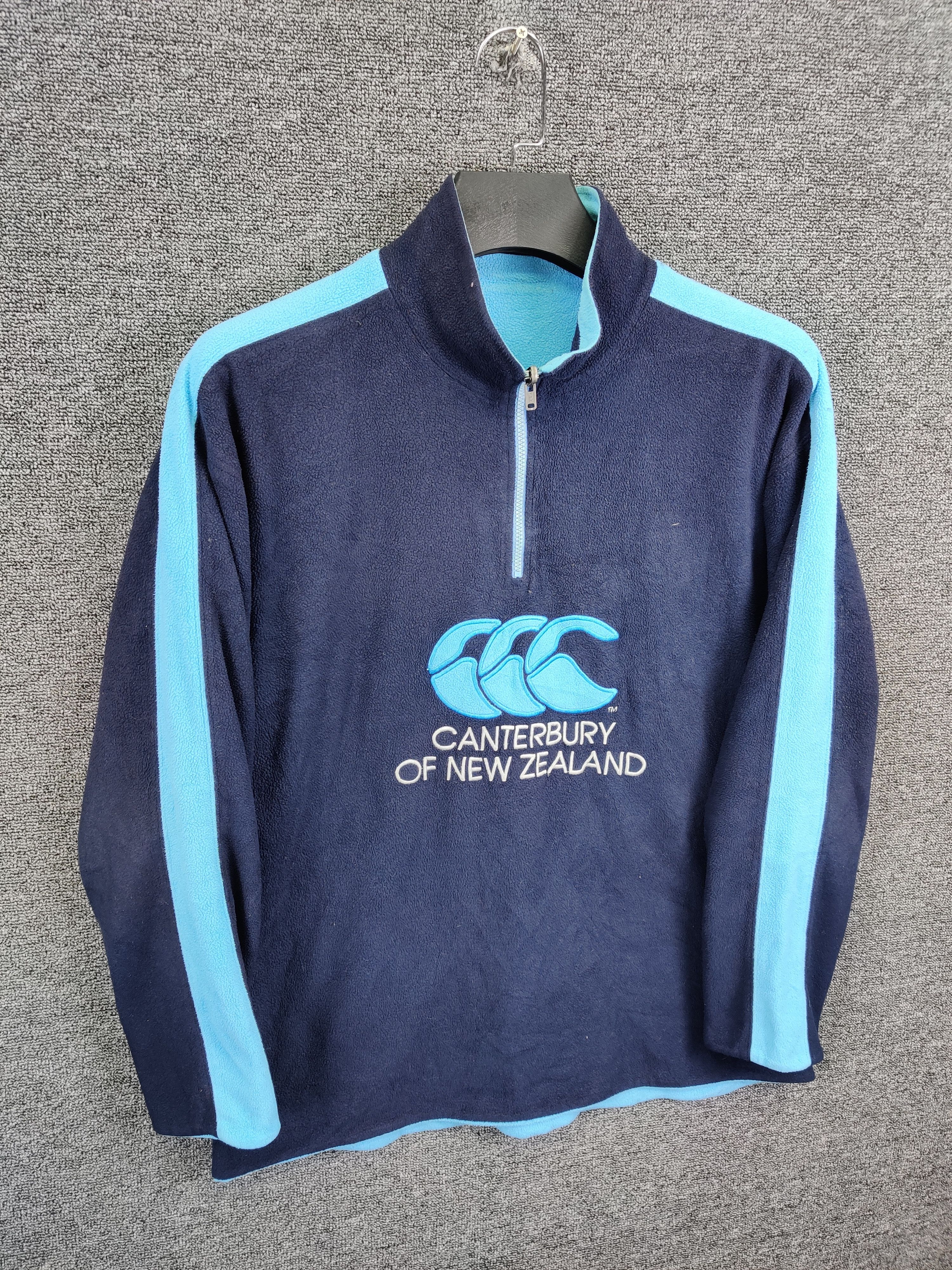 Canterbury of New Zealand 90s Canterbury Of New Zealand Fleece Quarter Pullover Size US L / EU 52-54 / 3 - 3 Thumbnail