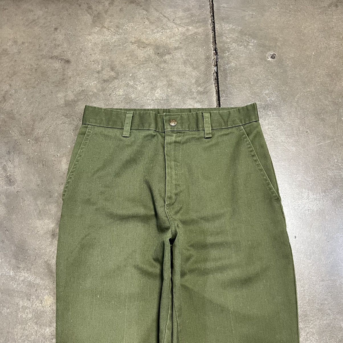 Vintage Vintage Boy Scouts Olive Green Pants Union Made in USA OG107 Size US 27 - 3 Thumbnail
