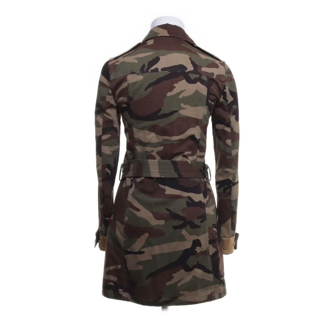 Hedi Slimane × Saint Laurent Paris Gold Trimmed Camouflage Parka Size XS / US 0-2 / IT 36-38 - 2 Thumbnail