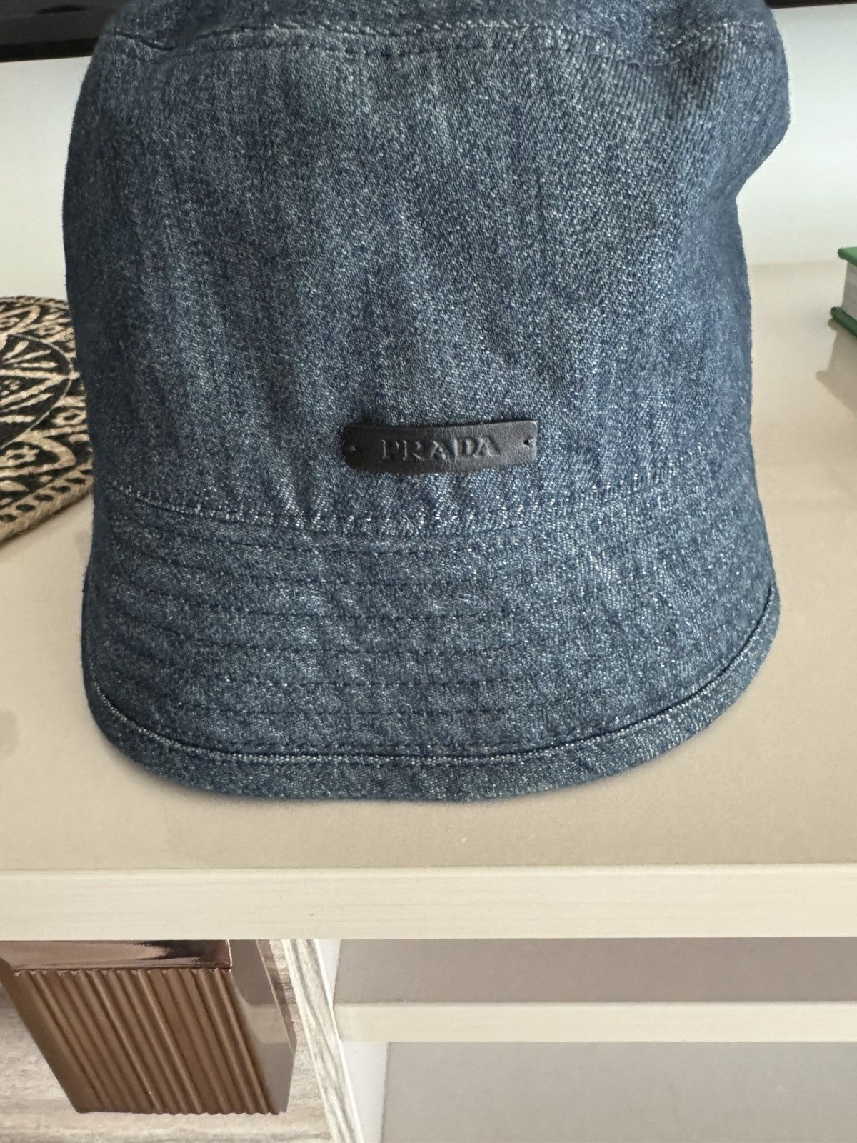 Prada Reversable Denim and black Bucket hat Size ONE SIZE - 3 Thumbnail