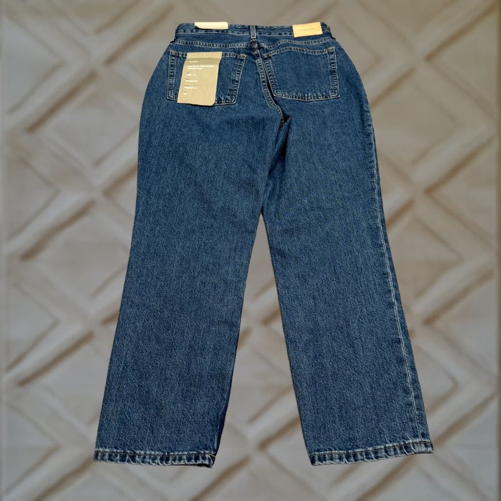 Everlane Everlane The Curvy 90s Cheeky Straight Jean Jeans 30 Blue Denim NWT 100% Cotton High Rise Adult Womens Regular 5-Pocket City Streetwear Vintage No Size 30" / US 8 / IT 44 - 1 Thumbnail