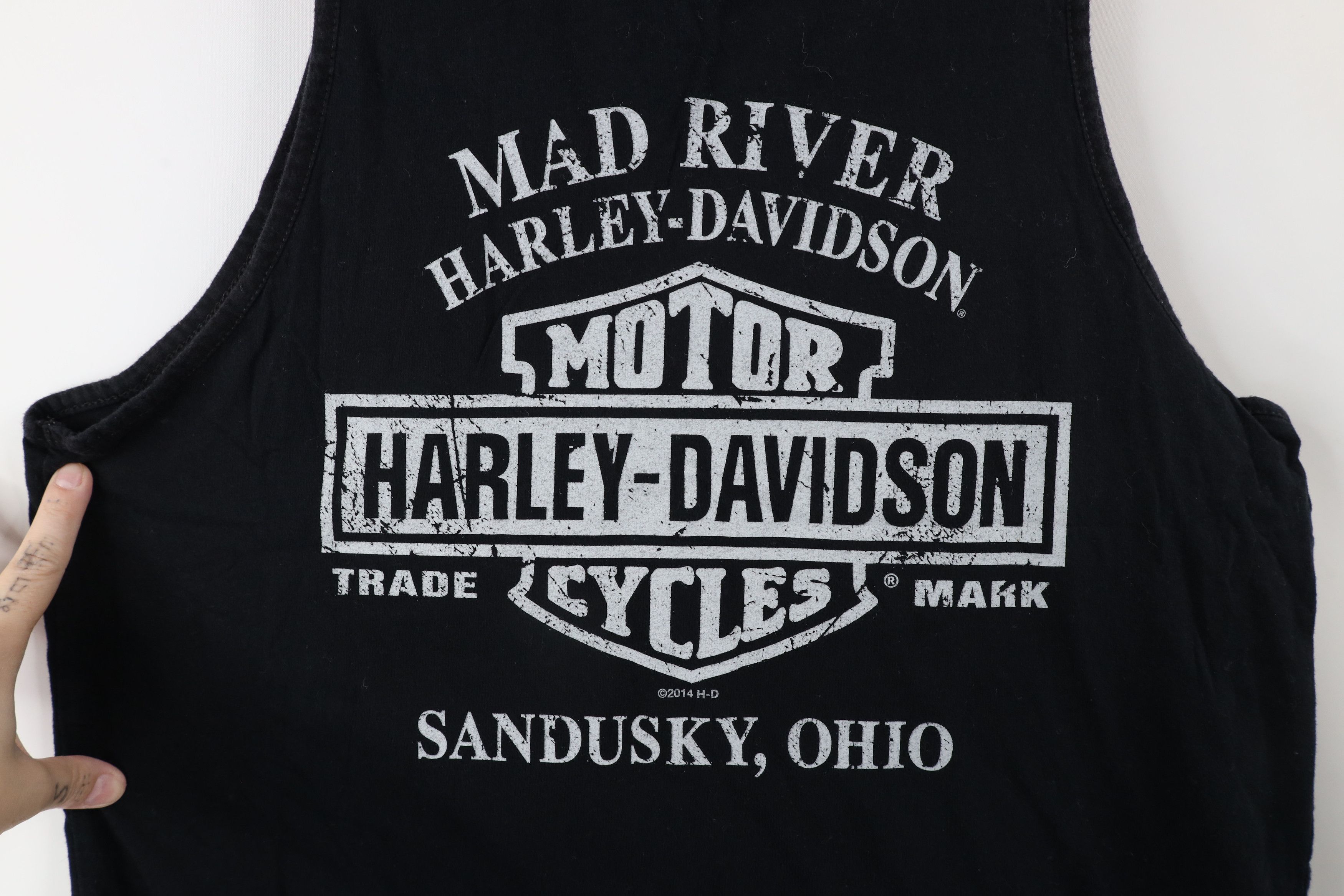 Harley Davidson × Vintage Vintage Y2K Harley Davidson Bike Week Skull Tank Top T-Shirt Size US L / EU 52-54 / 3 - 8 Thumbnail