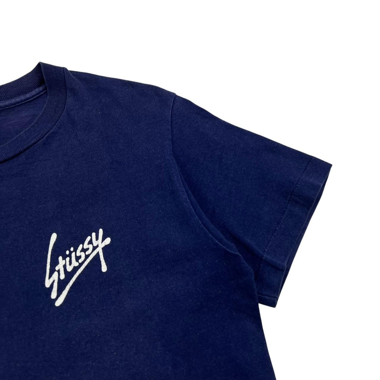Stussy Vintage 2000s "Mega Stussy" T-shirt Blue - Small Size US S / EU 44-46 / 1 - 4 Thumbnail