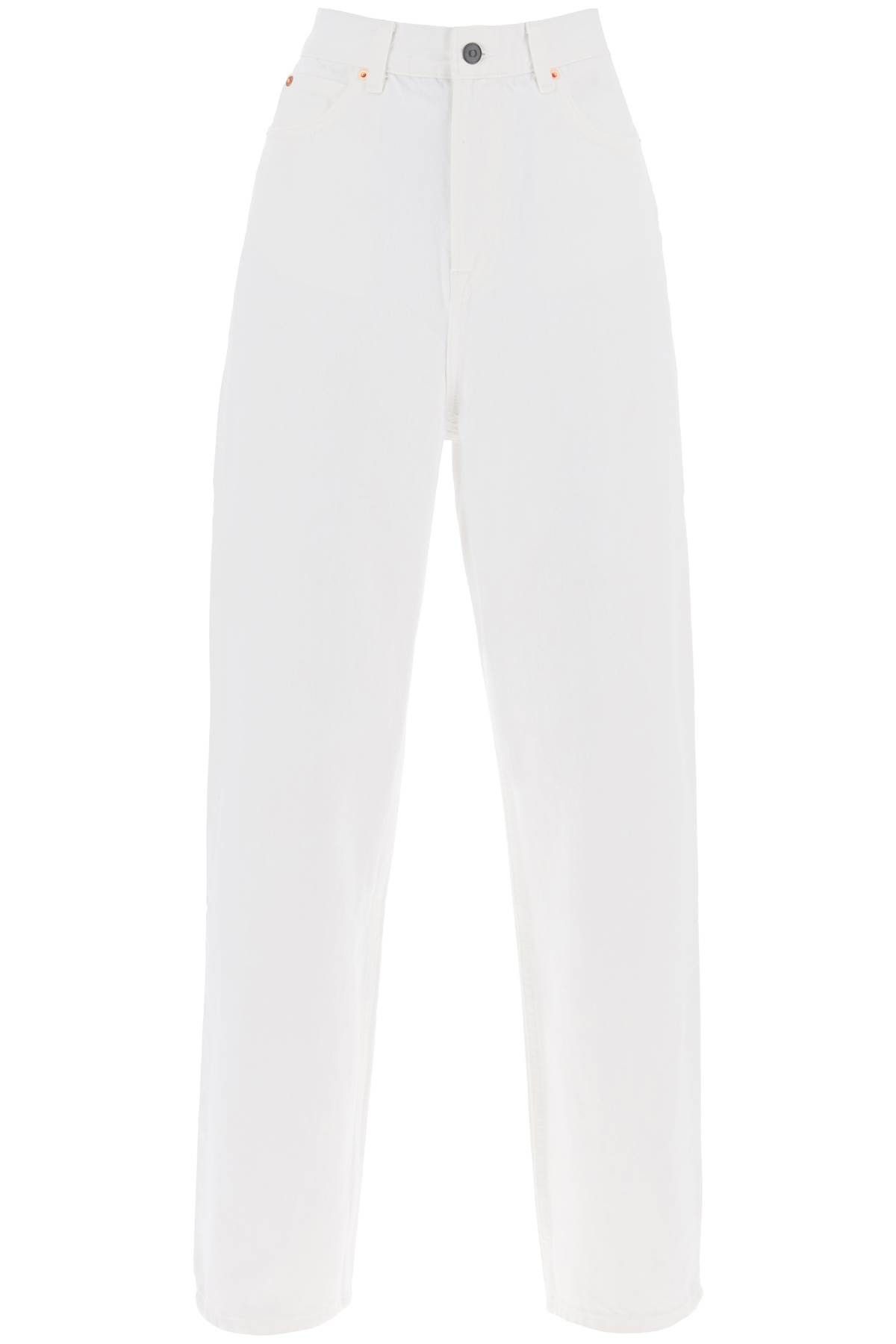 image of Wardrobe NYC Wardrobe.nyc Low-Waisted Loose Fit Jeans in White, Women's (Size 26)
