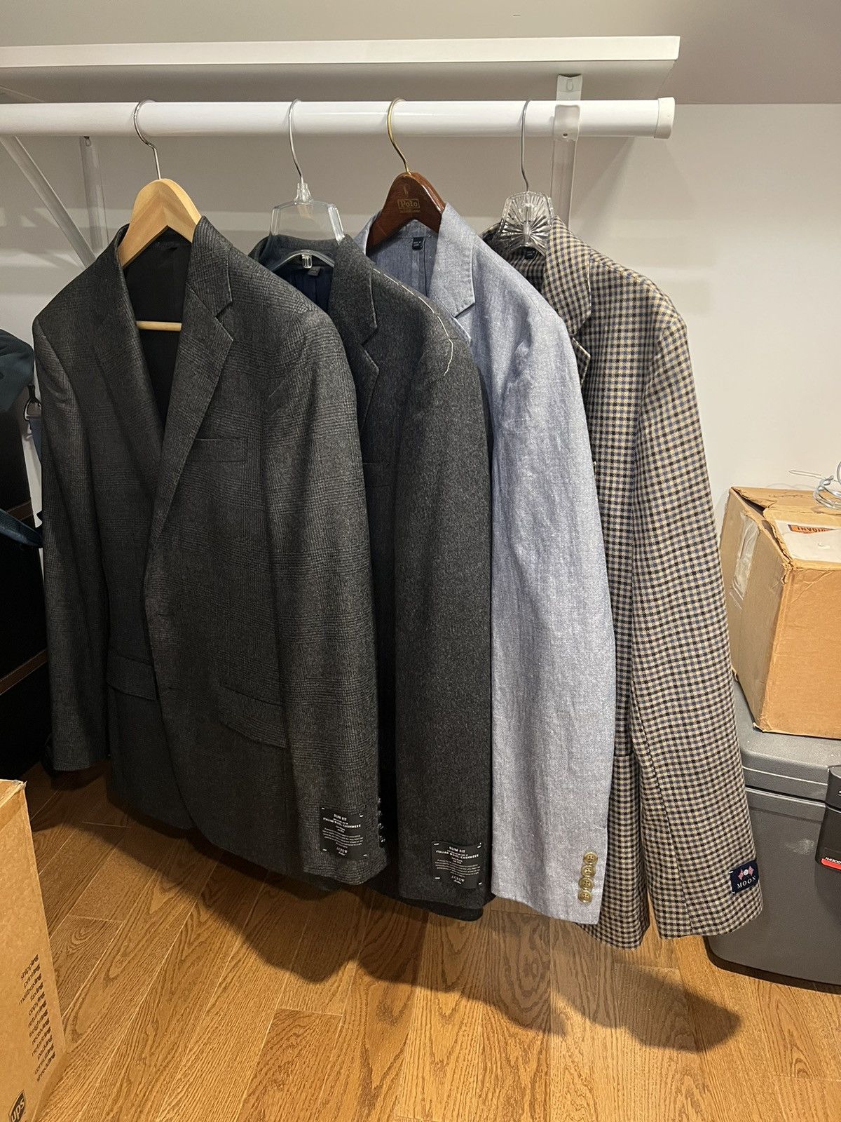 image of J Crew J. Crew Suit Jacket & Blazer Lot in Grey, Men's (Size 36R)