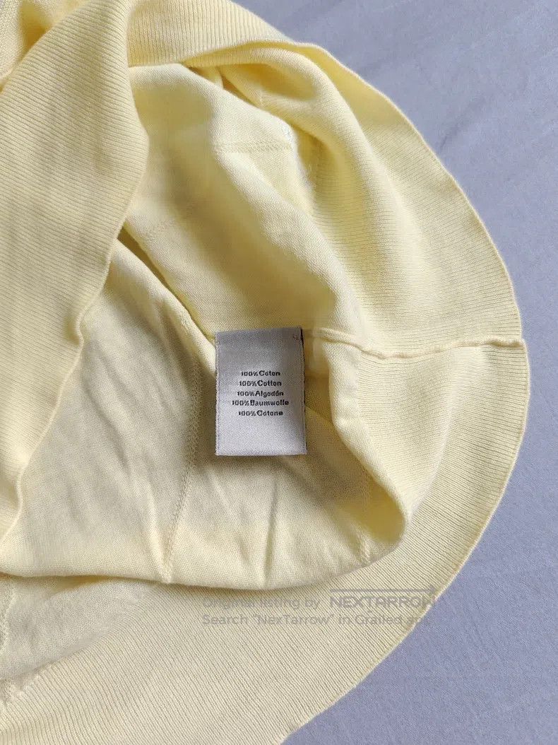 Hermes Hermes Knit short-sleeved t-shirt, light yellow, 100% Sea Size US M / EU 48-50 / 2 - 5 Thumbnail