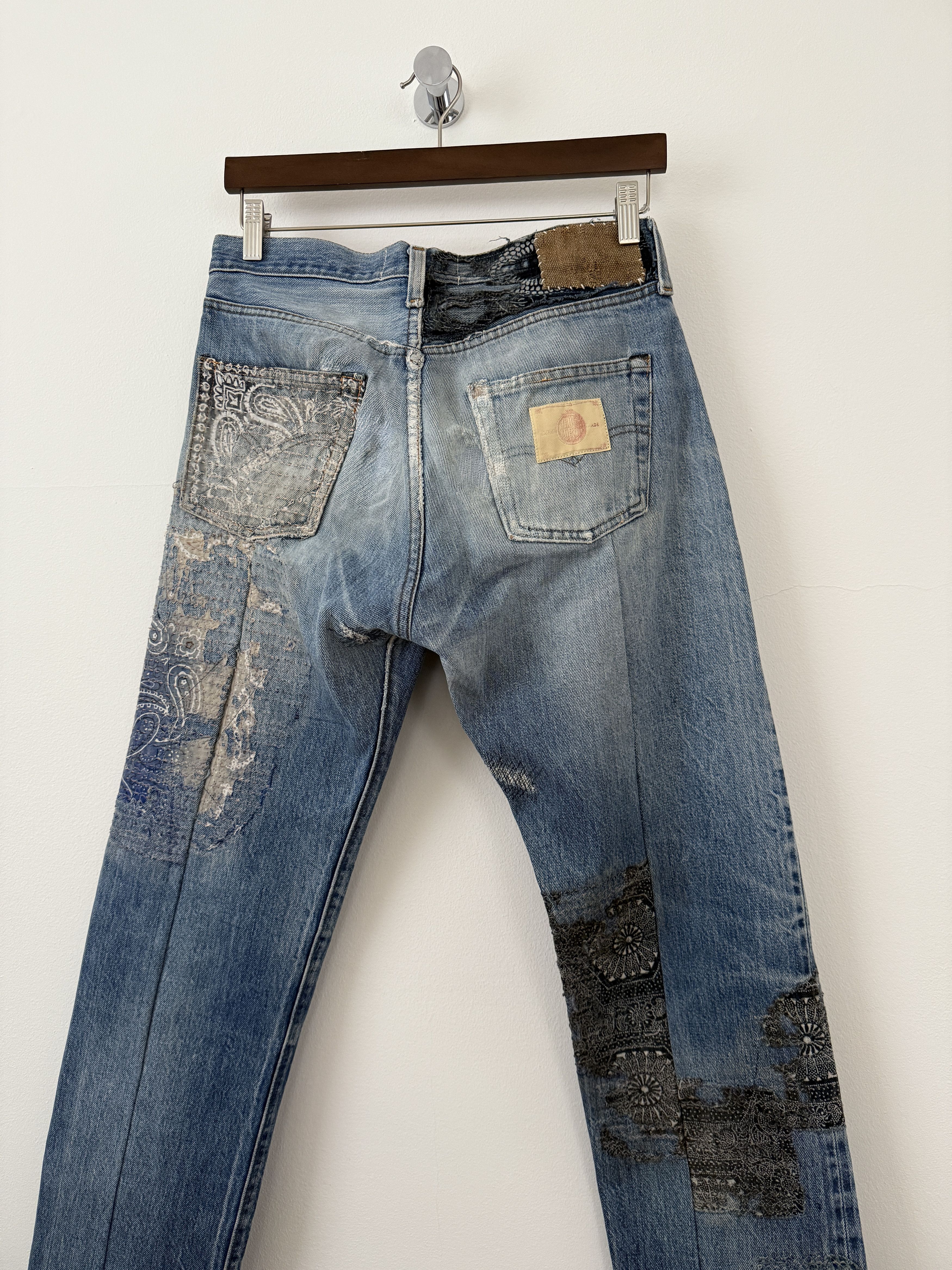 Proleta Re Art × Vuja De "Glitch" Boro Denim Size US 30 / EU 46 - 13 Thumbnail