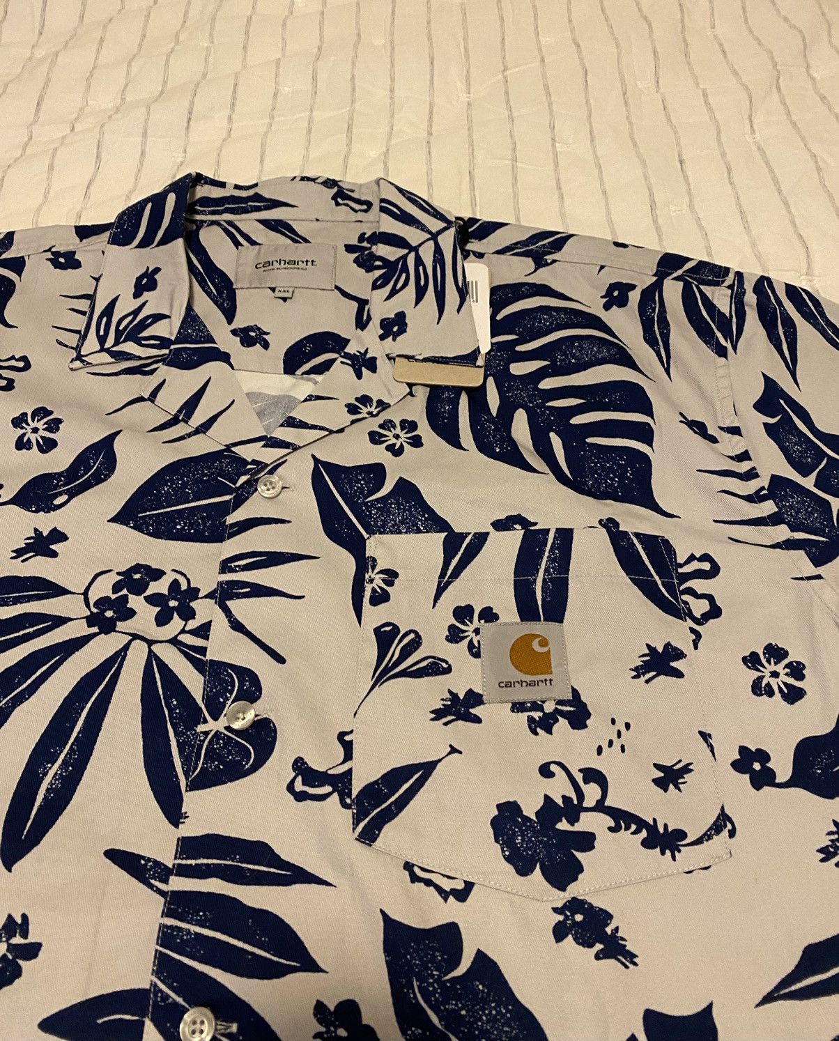 Carhartt Wip Carhartt WIP S/S Woodblock Print Shirt NWT Size US XXL / EU 58 / 5 - 6 Thumbnail