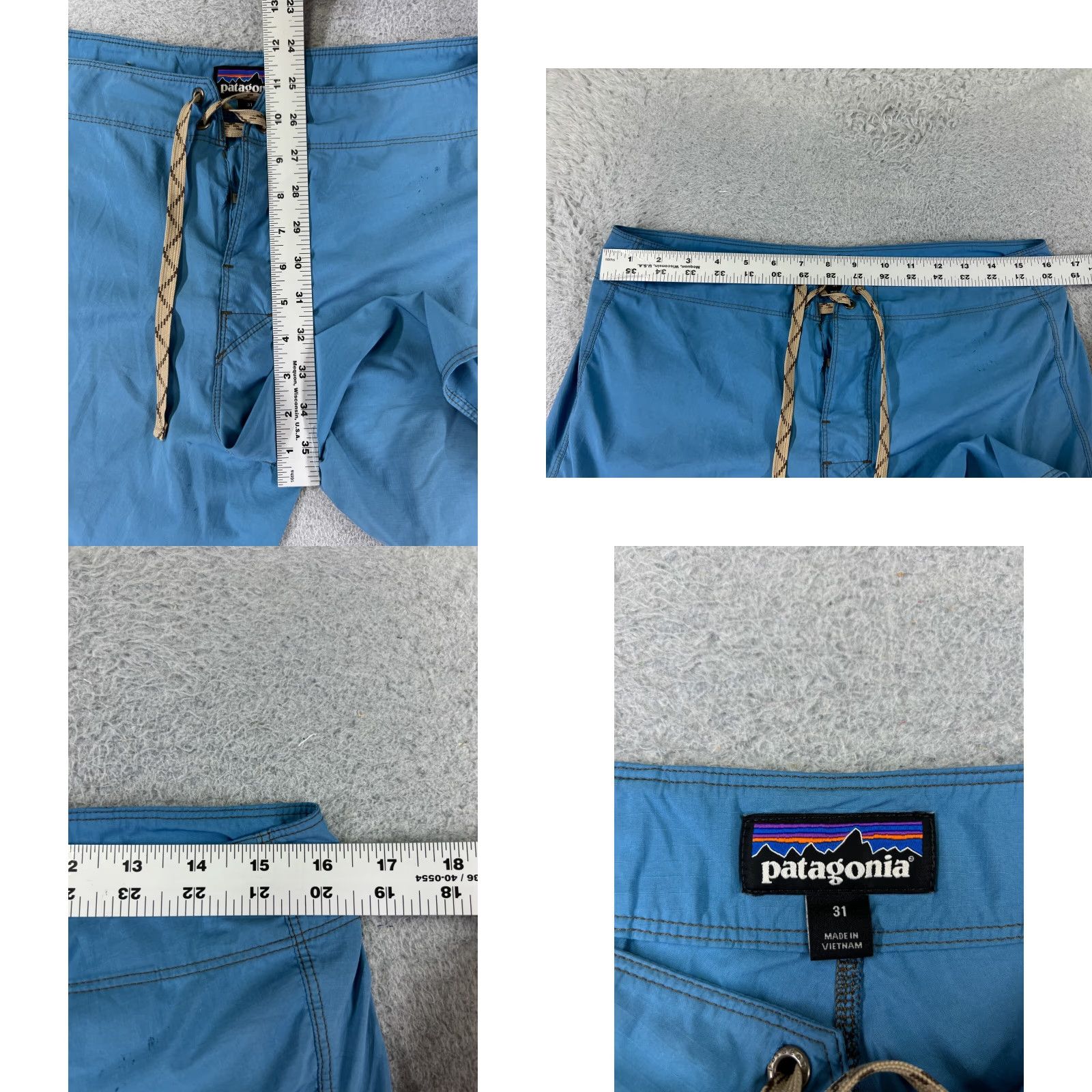 Patagonia Patagonia Board Shorts Mens 31 Blue 18'' Swim Trunks Nylon 100% Beach Pockets Read Size US 31 - 8 Thumbnail