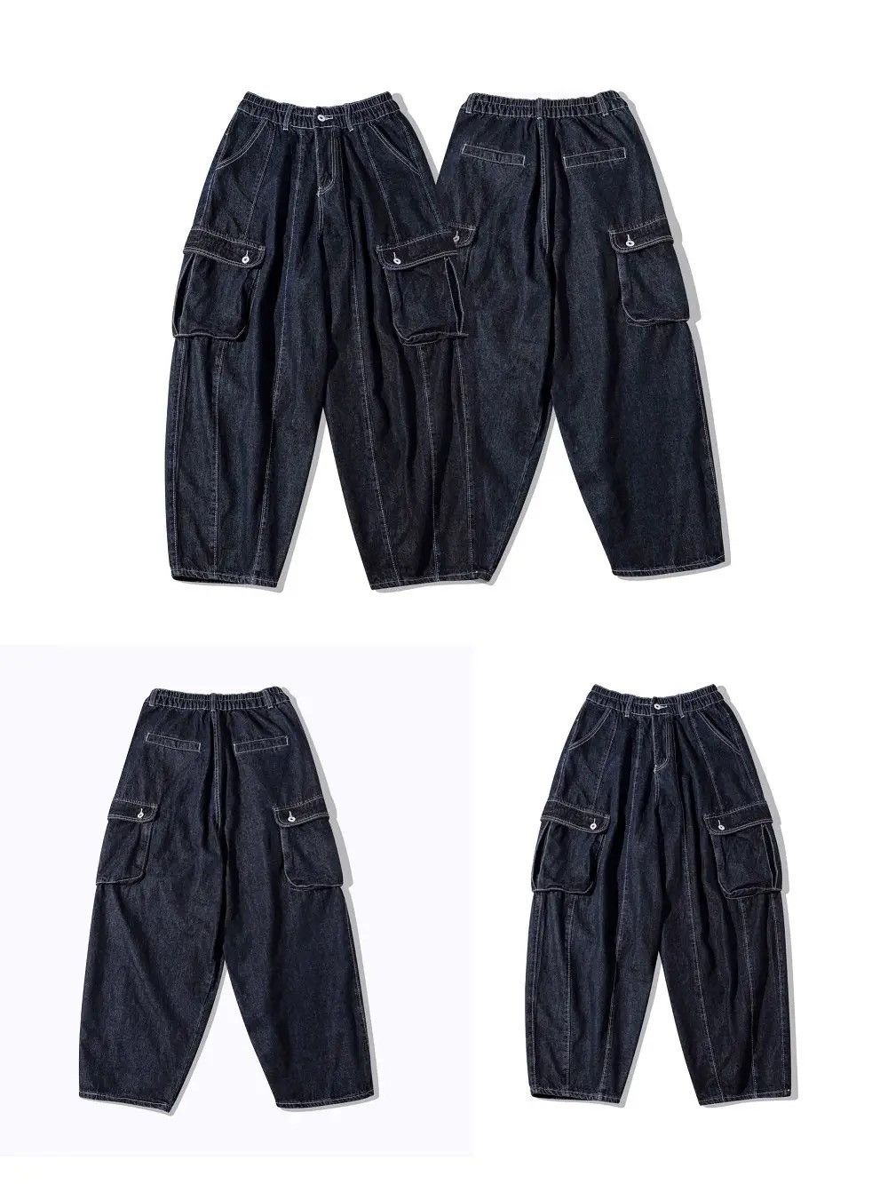 Japanese Brand × Vintage Vintage Streetwear Pocket wide leg jeans y2k hip hop Size US 32 / EU 48 - 7 Thumbnail