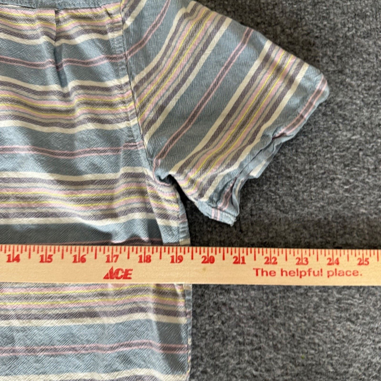 Vans Vans Mens Small Striped Cotton SS Button Down Shirt Skate Size US S / EU 44-46 / 1 - 5 Thumbnail