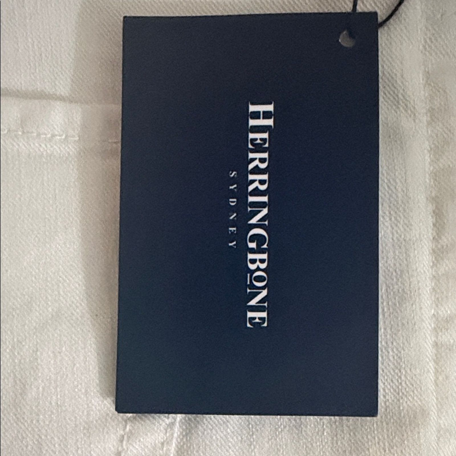 & Other Stories Herringbone Sydney Tag White Men's Jeans Size 36 Size US 36 / EU 52 - 2 Thumbnail