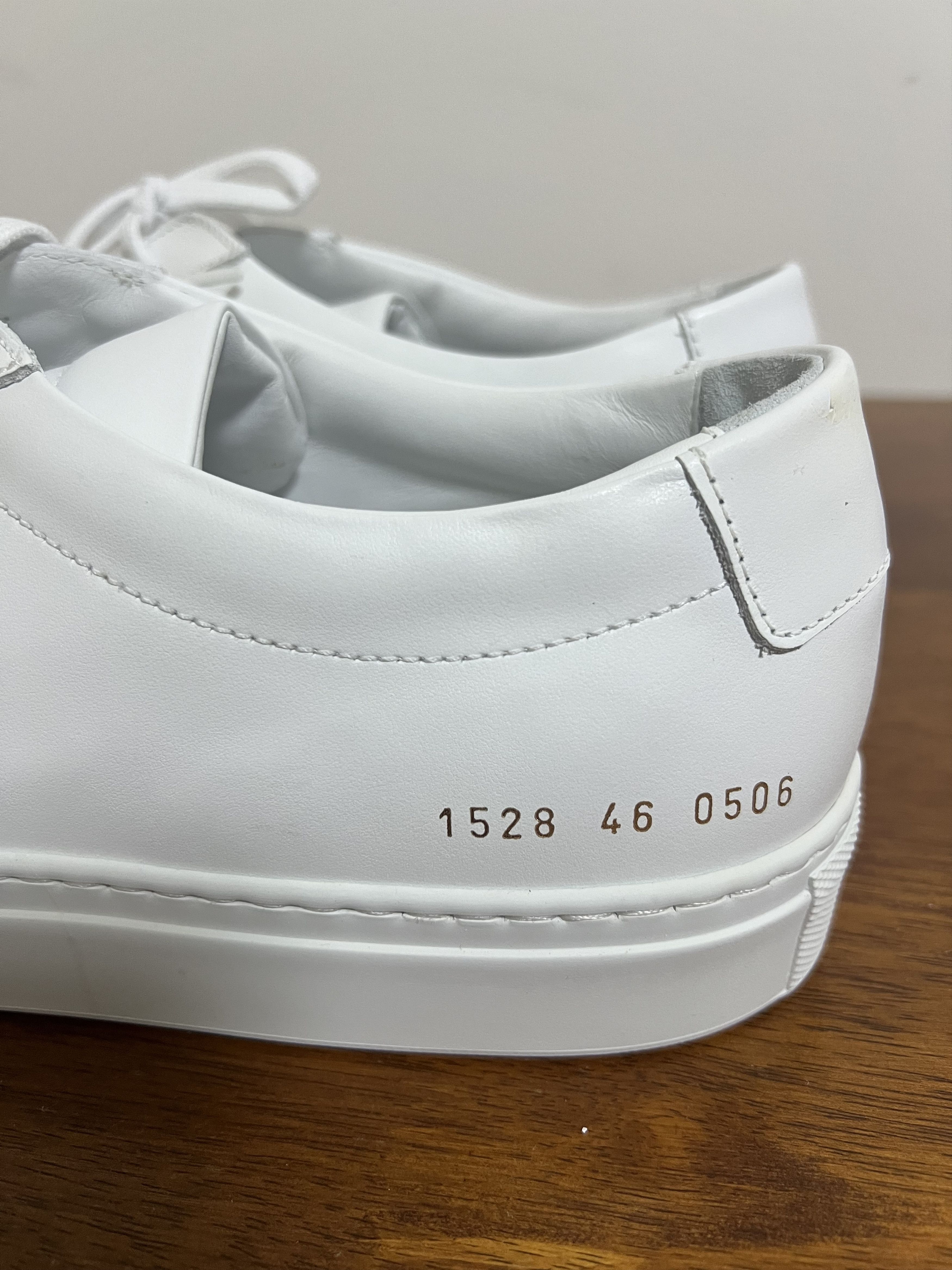 Common Projects 💚 Common Projects Original Achilles Low White EU 46 NEW Size US 13 / EU 46 - 4 Thumbnail