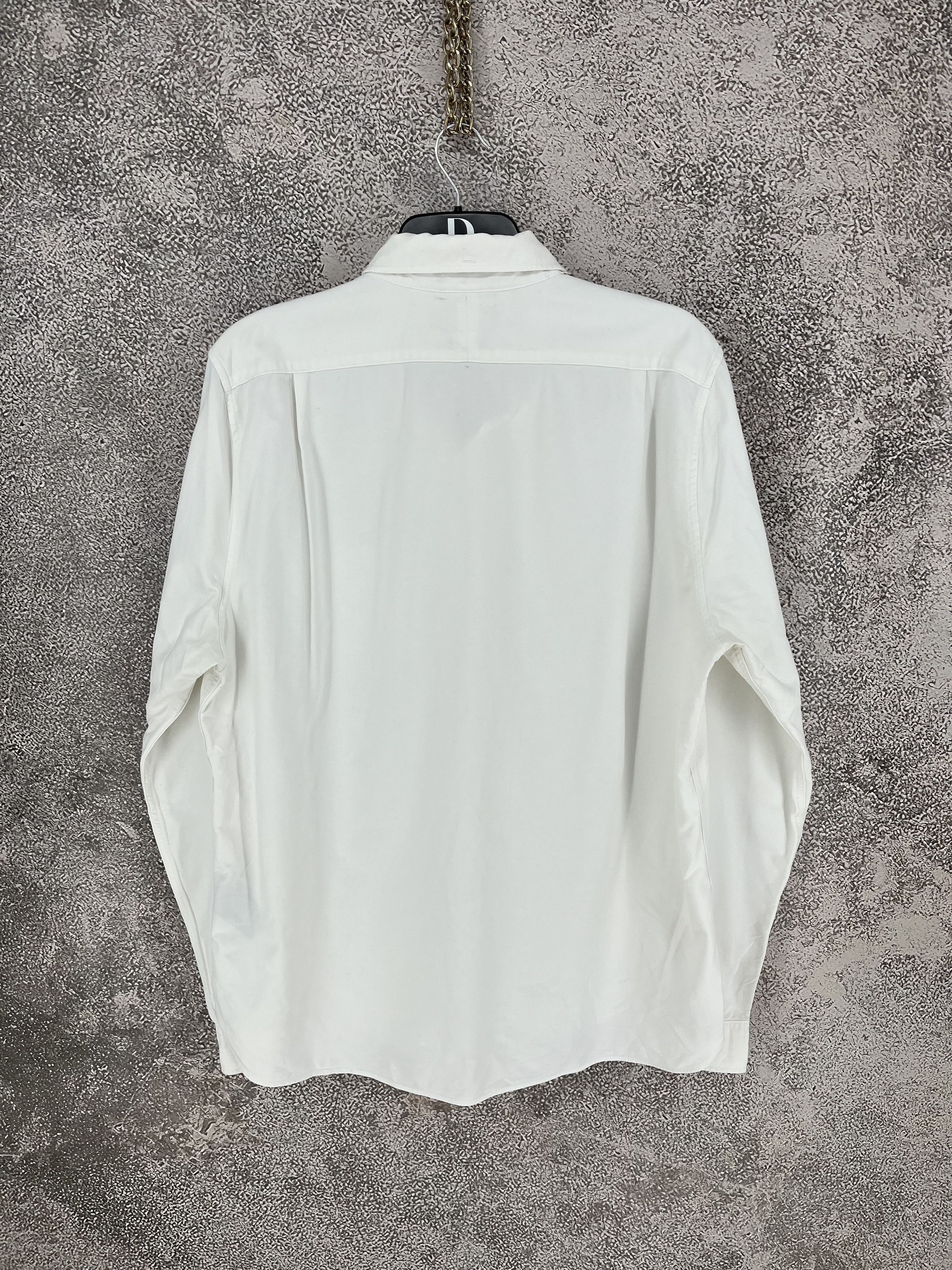 Polo Ralph Lauren Men's Jeans Company Shirt Formal Cotton Casual White Size-XL Size US XL / EU 56 / 4 - 11 Thumbnail