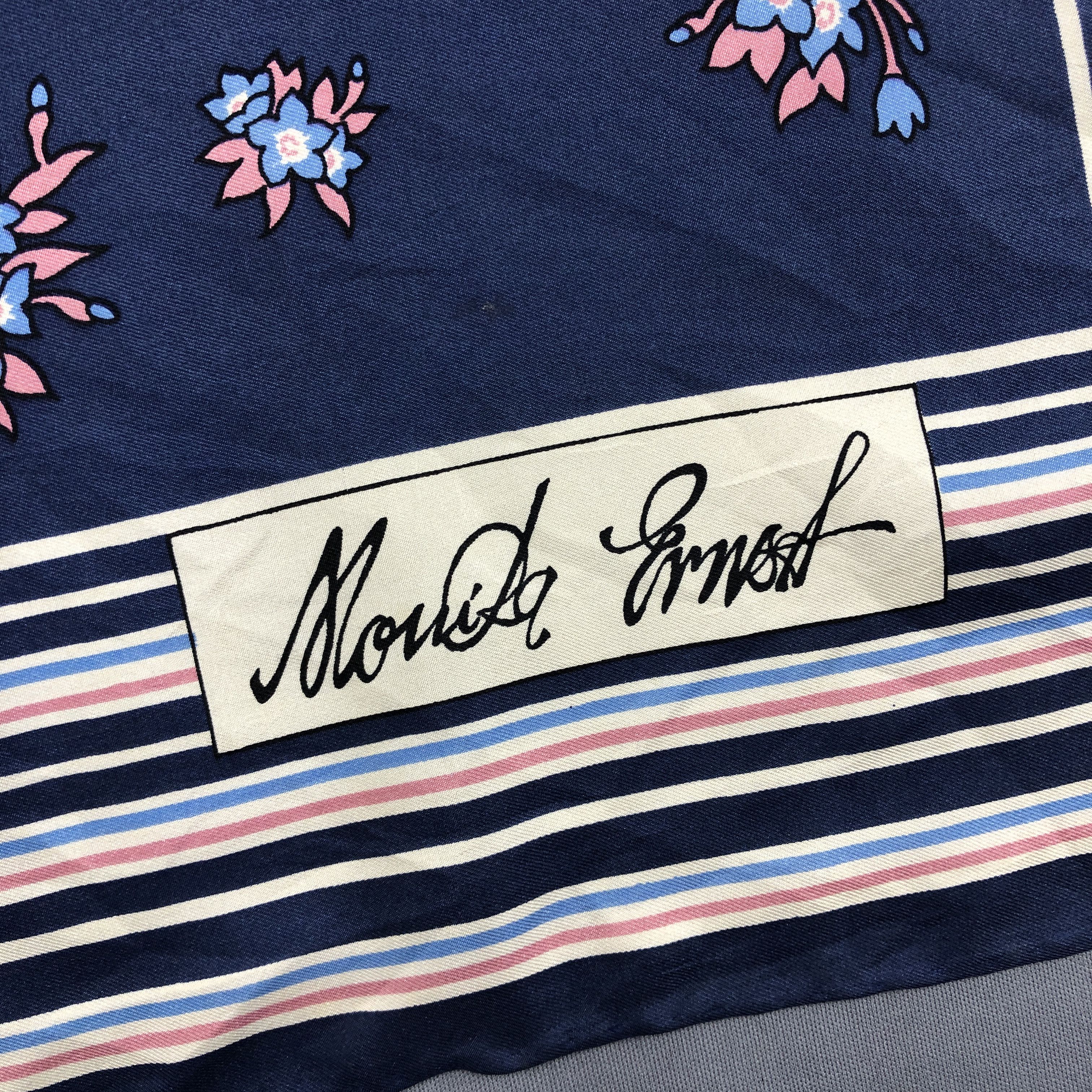 Other × Vintage Vintage Monika Ernoa SILK Scarf Twill Stole Wraps Scarves Size ONE SIZE - 8 Thumbnail