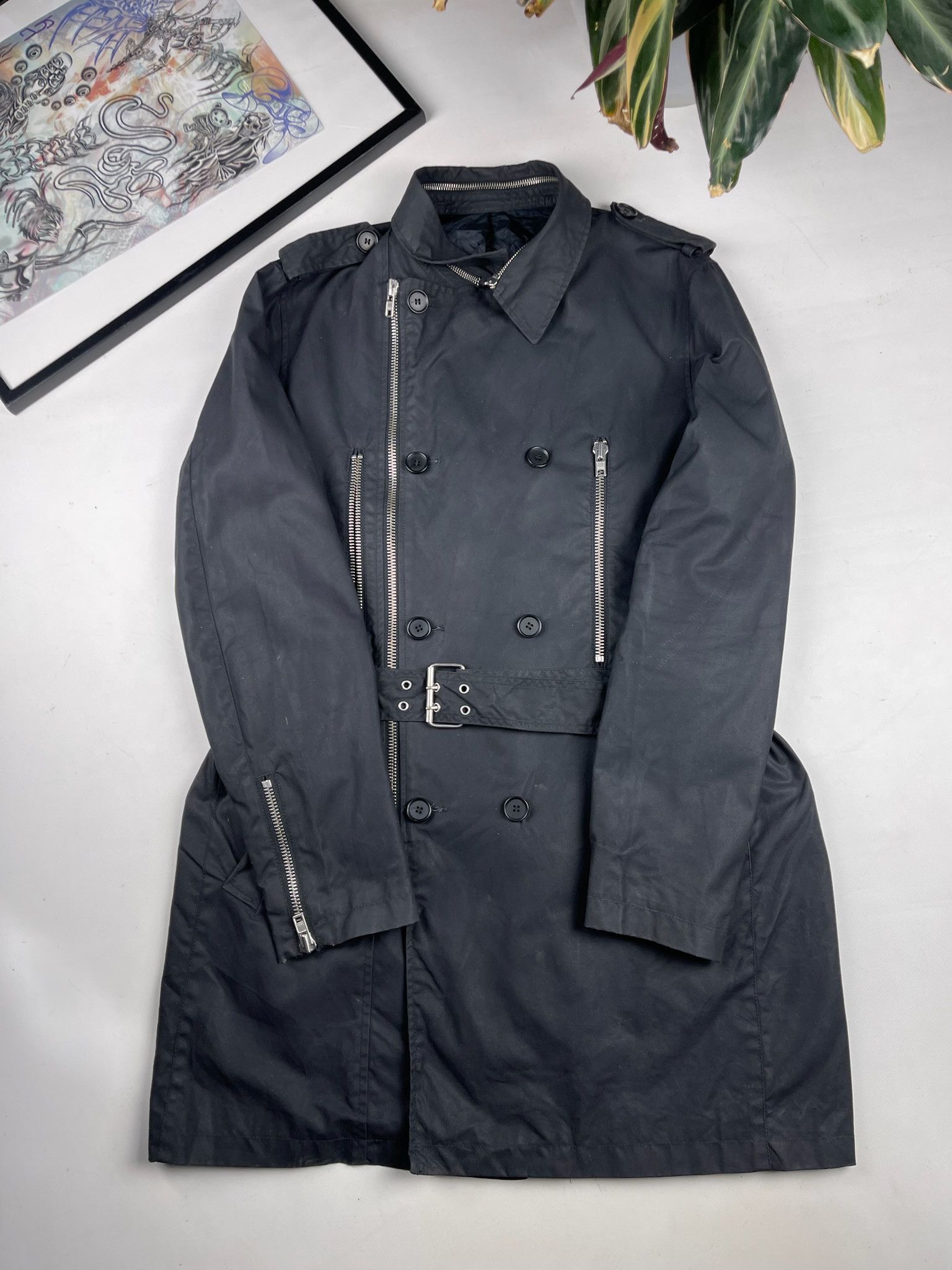 The Kooples The Kooples Gabardine Trench coat waxed punk Size US M / EU 48-50 / 2 - 2 Thumbnail