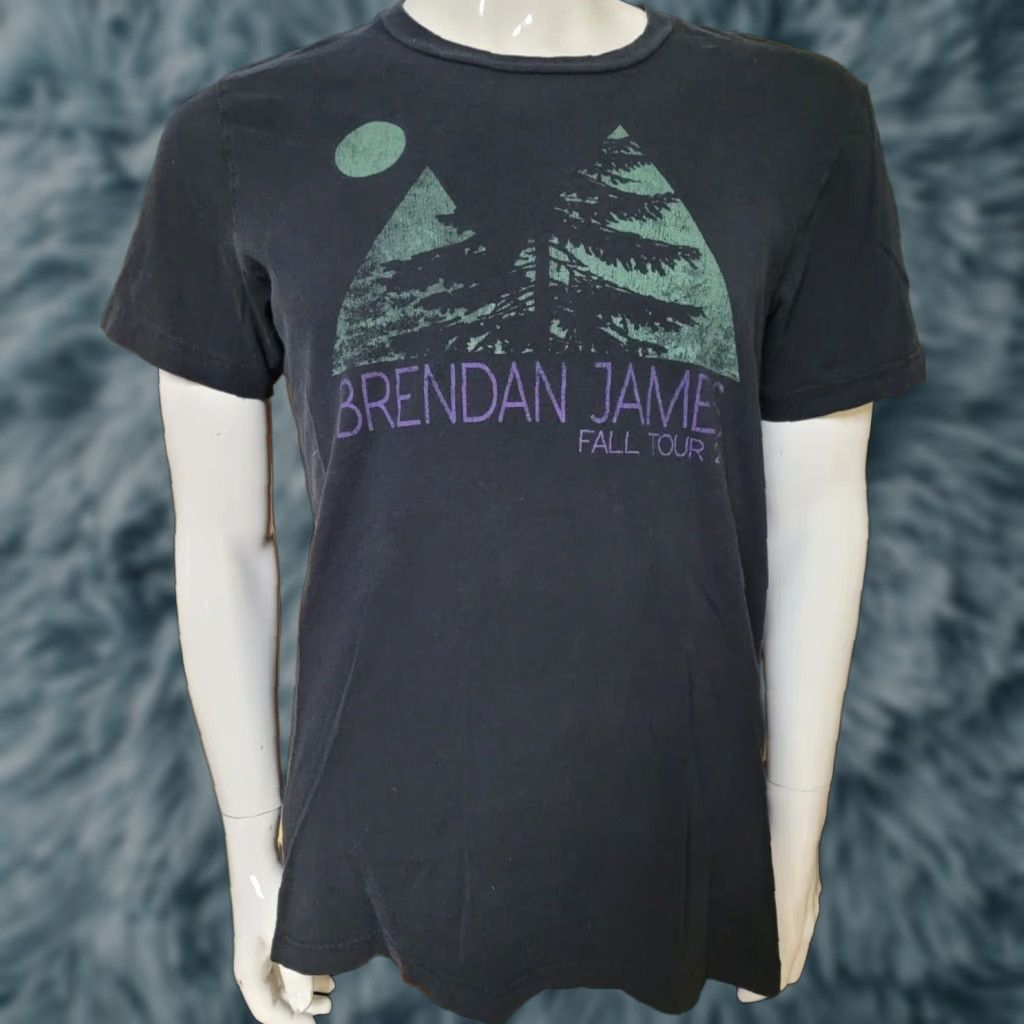 Vintage VINTAGE Brendan James Fall Tour 2014 Concert T Shirt Large NH Black 100% Cotton Mens Band Music Graphic Tee Shirt Size US L / EU 52-54 / 3 - 1 Thumbnail