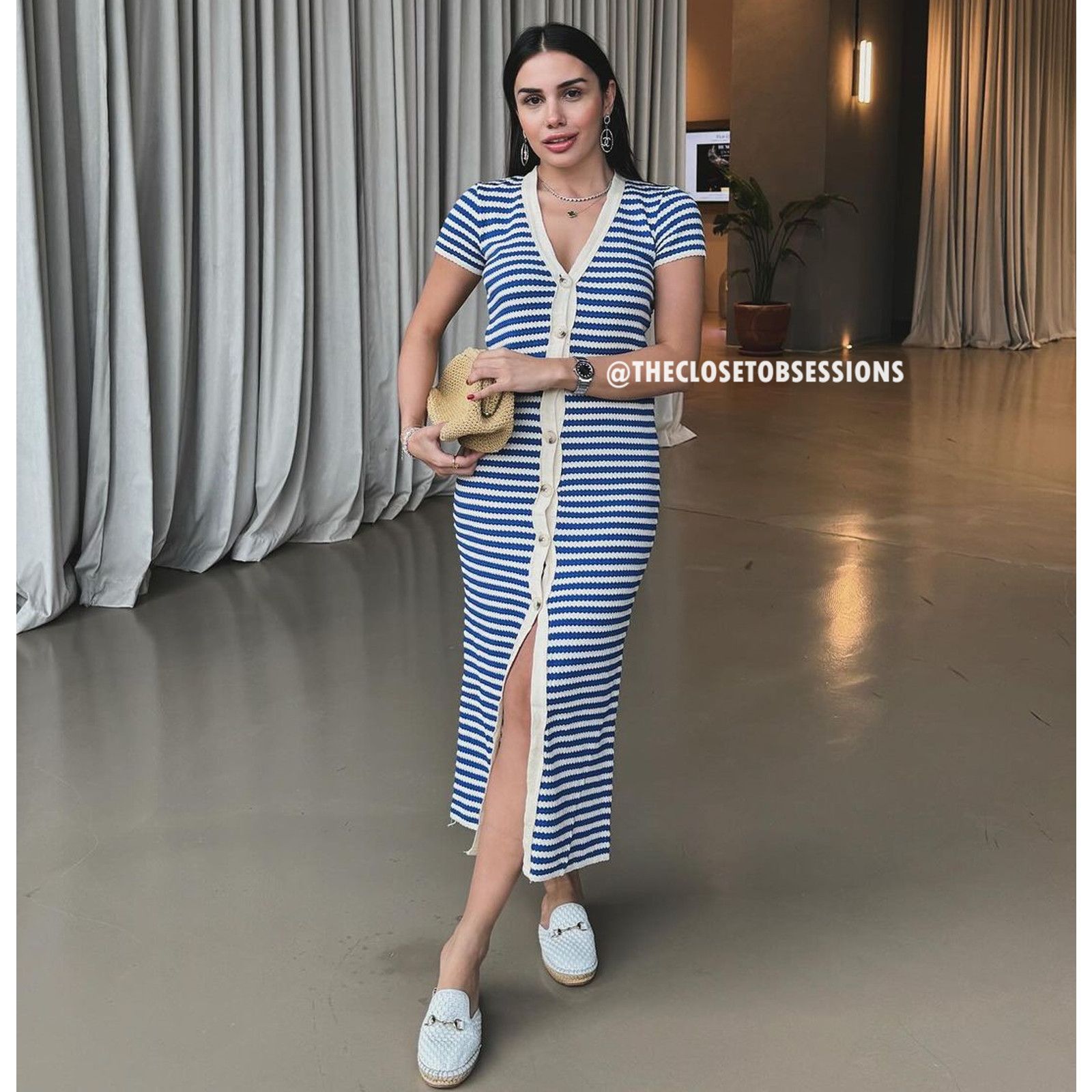 Mango BLOGGER FAVE!!! MANGO Knit Midi Dress NWT Size L / US 10 / IT 46 - 11 Thumbnail