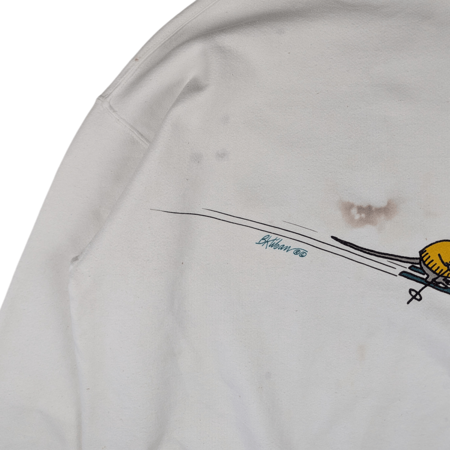 Vintage Vintage 90's CRAZY SHIRTS Cat Snowboard Crewneck Sweatshirt Size US L / EU 52-54 / 3 - 12 Thumbnail