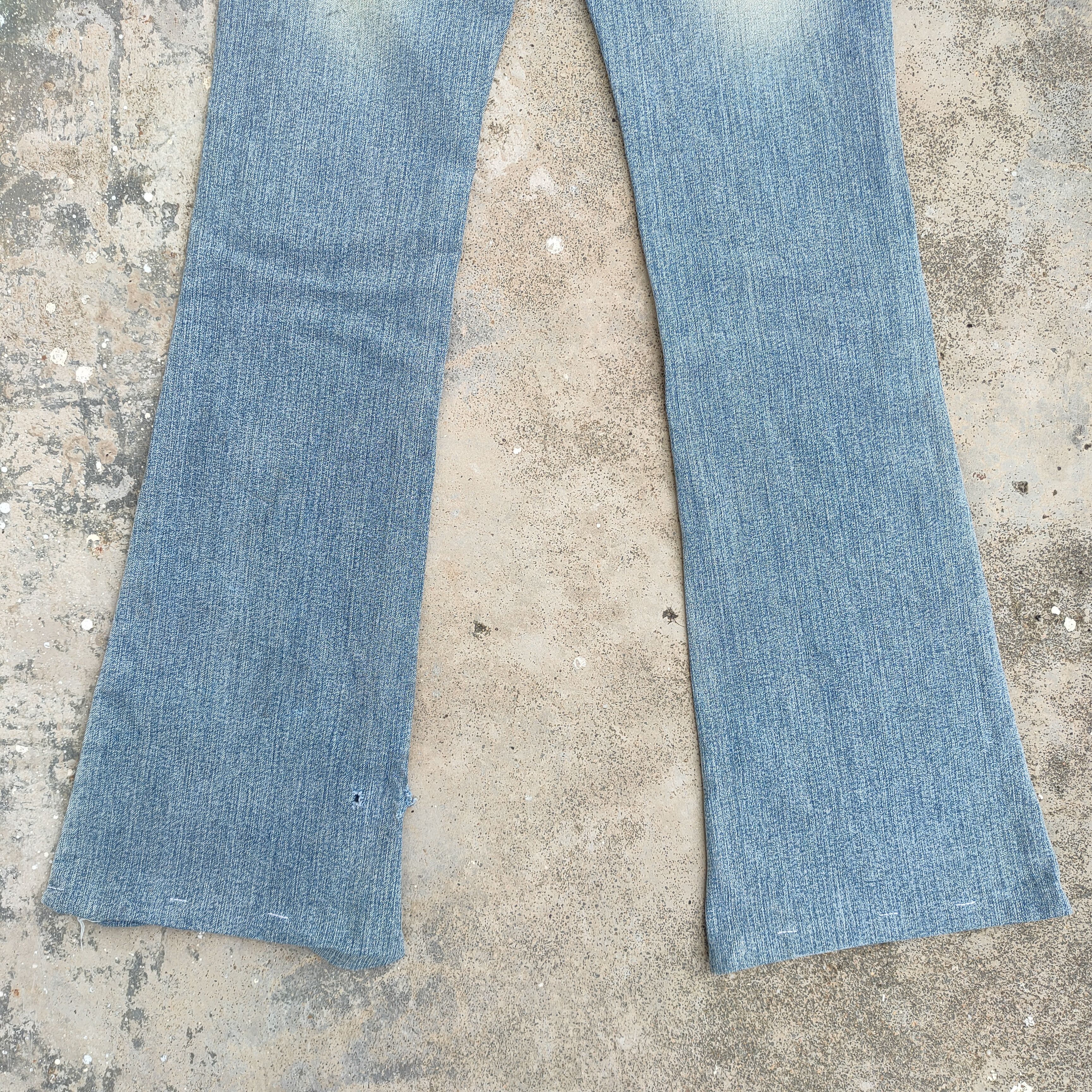 Japanese Brand JAPANESE FLARE BOOTCUT FLOWER FADED JEANS DENIM PANTS Size US 28 / EU 44 - 9 Thumbnail