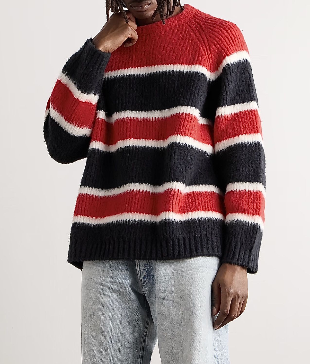 Celine Celine Aw21 Striped Bouclé Knit Size US L / EU 52-54 / 3 - 1 Thumbnail