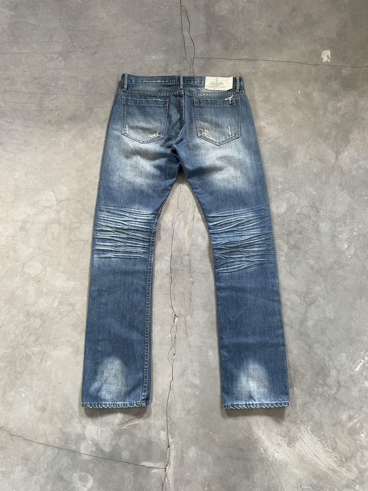 Vintage Stone Island Denim Pants Washed Distressed