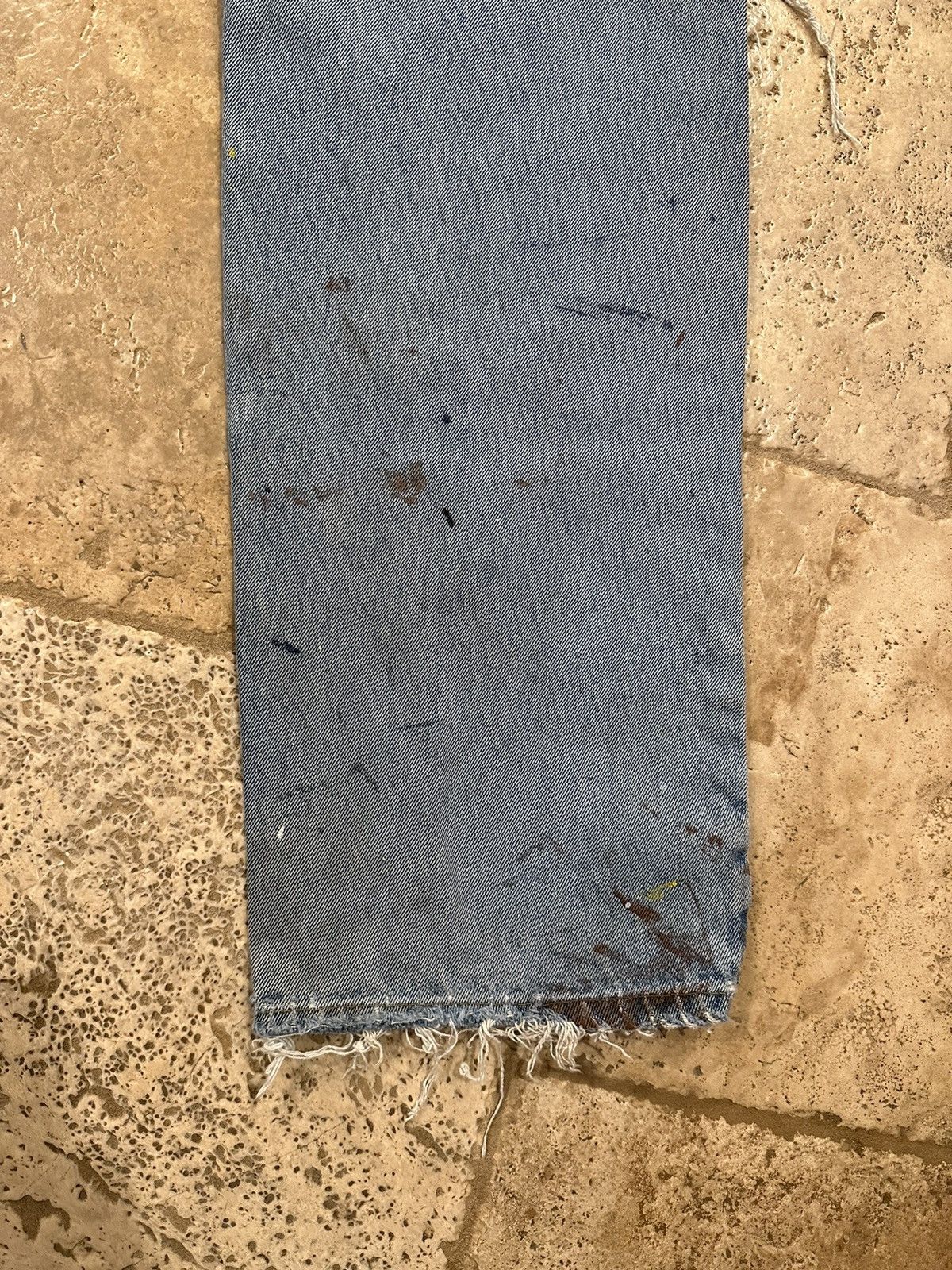 Route 66 × Vintage Vintage Route 66 Painter’s Distressed Thrashed Blue Denim Size US 34 / EU 50 - 10 Thumbnail