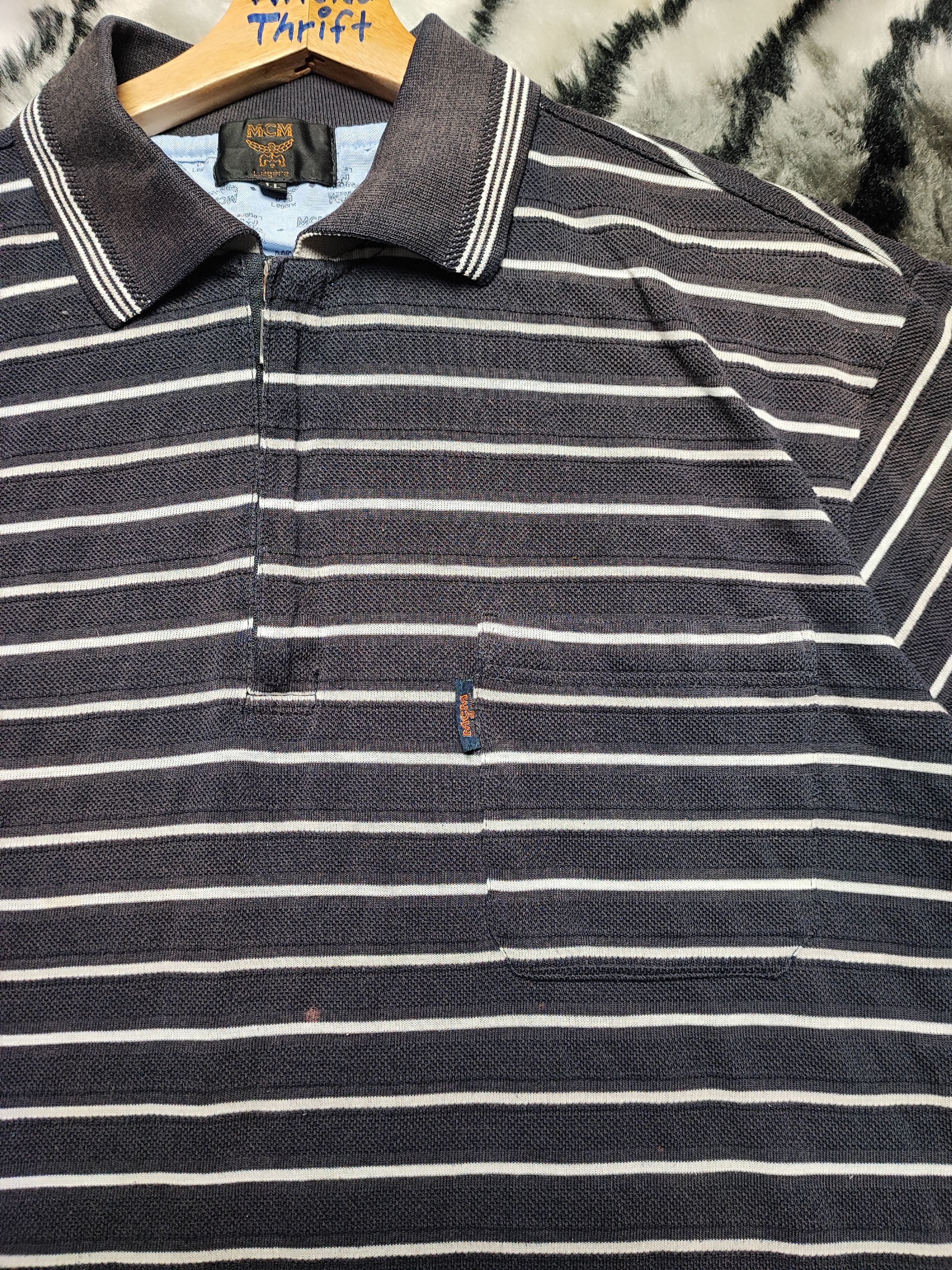 MCM Vintage 90s Pocket Polo Tshirt by MCM Size US L / EU 52-54 / 3 - 7 Thumbnail