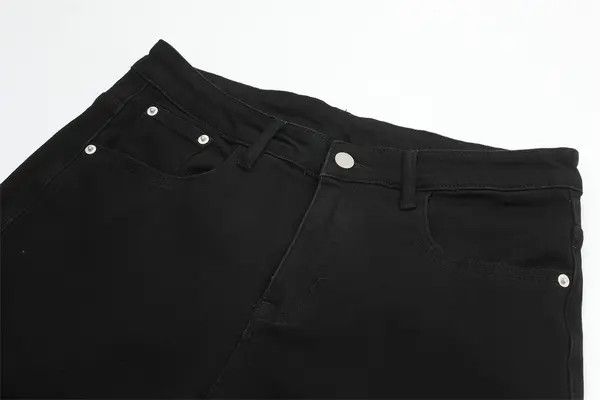 VIBE High street men's solid color versatile loose flared jeans Size US 32 / EU 48 - 3 Thumbnail