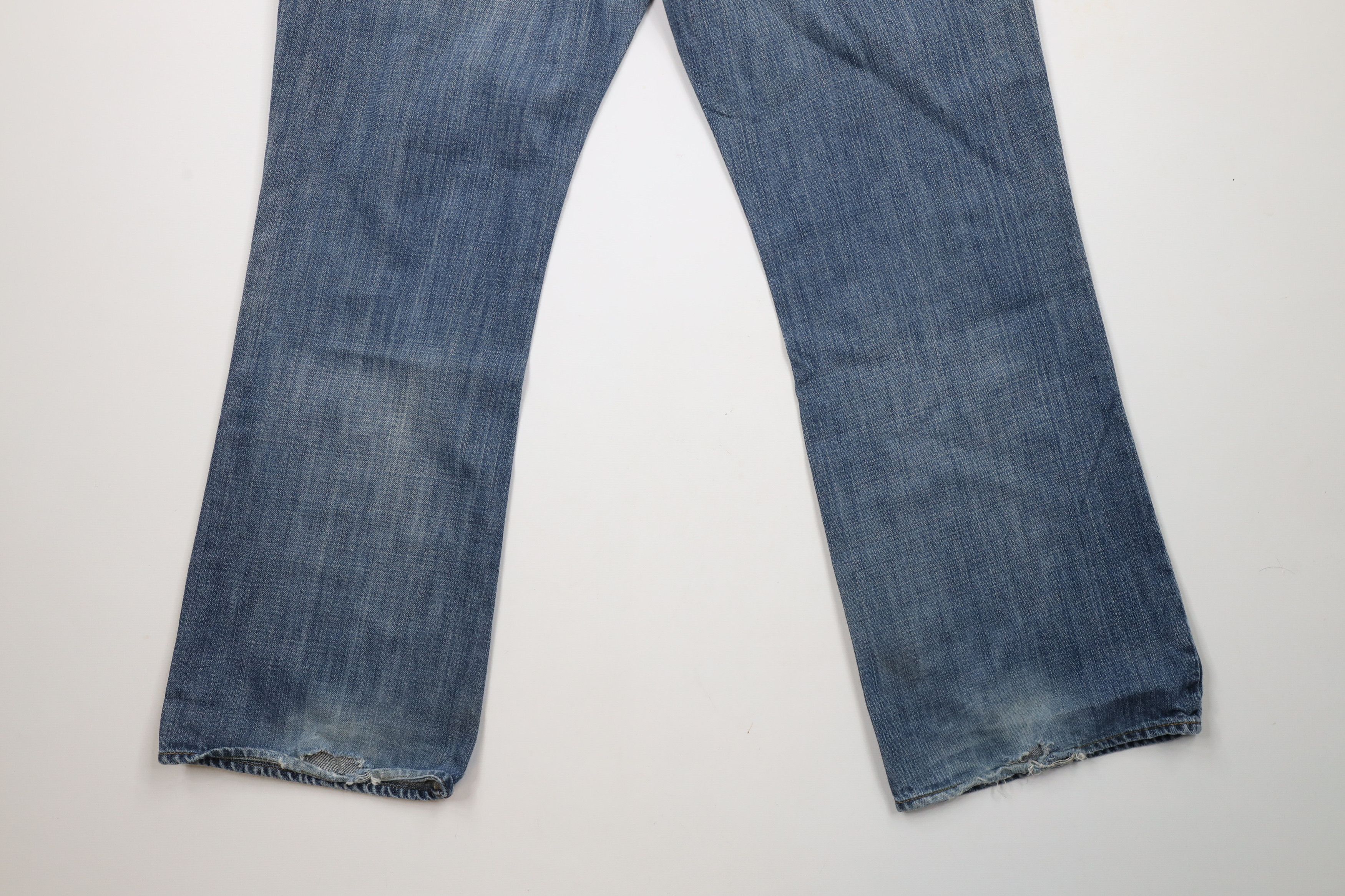 Gap × Vintage Vintage Y2K Gap Flared Wide Leg Boot Cut Denim Jeans Blue Size US 36 / EU 52 - 15 Thumbnail