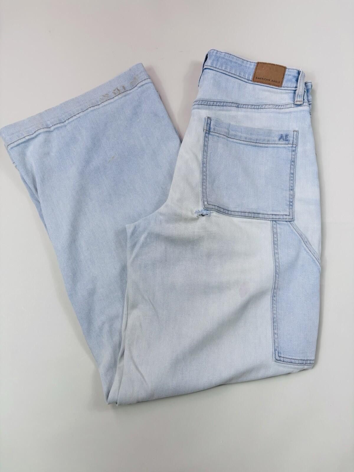 American Eagle Outfitters American Eagle High-Rise Baggy light Wash Denim Jeans Size 8 Size 30" / US 8 / IT 44 - 1 Thumbnail